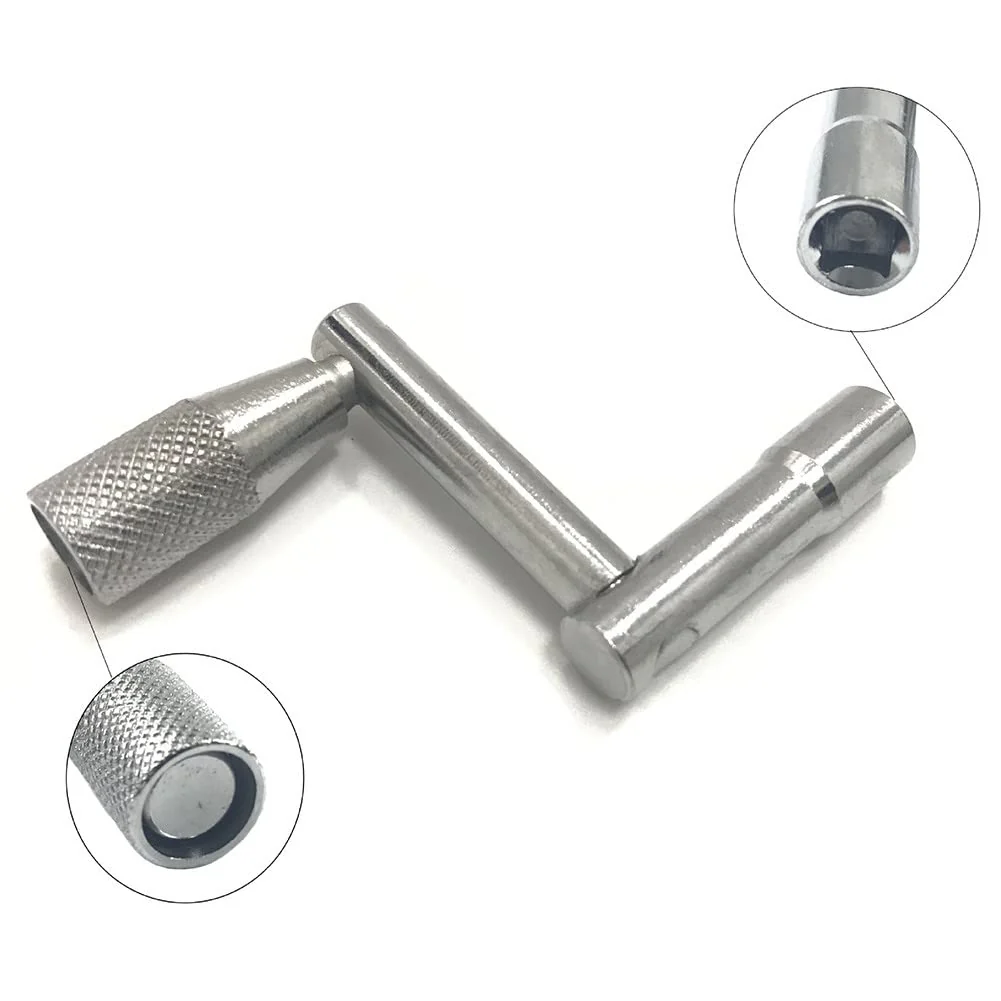 3 Pack Drum Key Tool Set Continuous Speed Motion Drum Adjustment Tuning Keys T Style Z Style Universal Standard 1/4 inch Socket Square Wrench Turner for Percussion Snare Drum Kit Kids Drums - Image 2