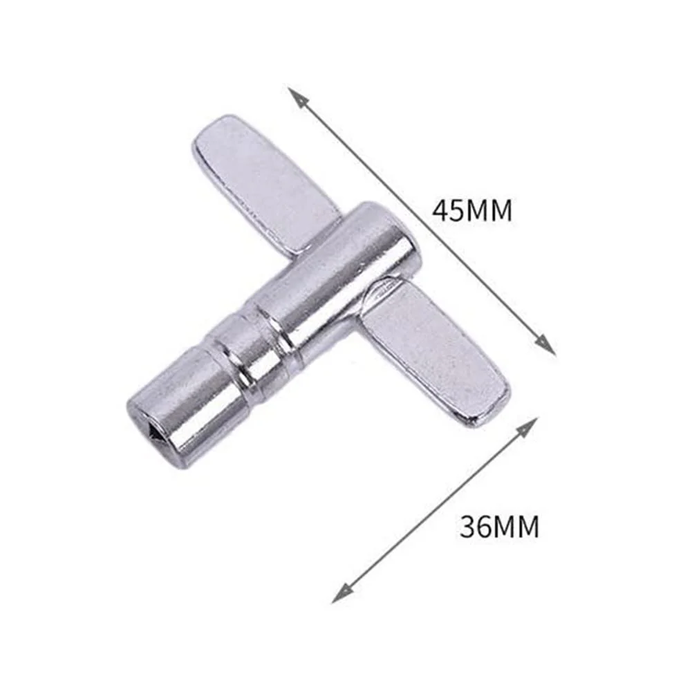 3 Pack Drum Key Tool Set Continuous Speed Motion Drum Adjustment Tuning Keys T Style Z Style Universal Standard 1/4 inch Socket Square Wrench Turner for Percussion Snare Drum Kit Kids Drums - Image 7