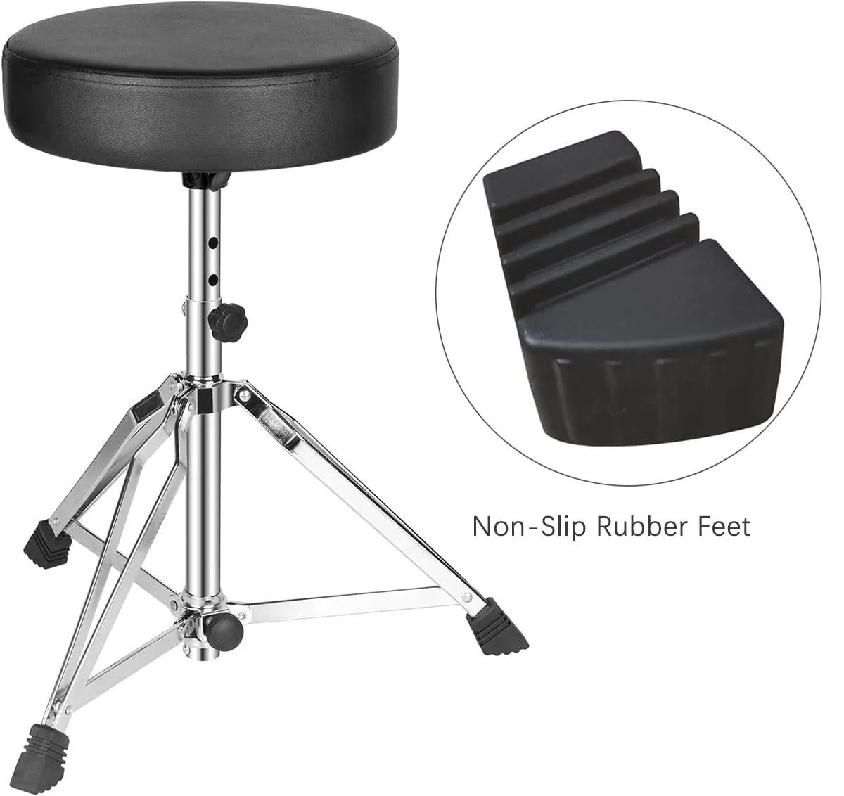 3/Pack Drum kit Rubber Feet Rack Stand Rubber Feet Drum Leg Protectors for Percussion Parts (Small - C) Small - C - Image 4