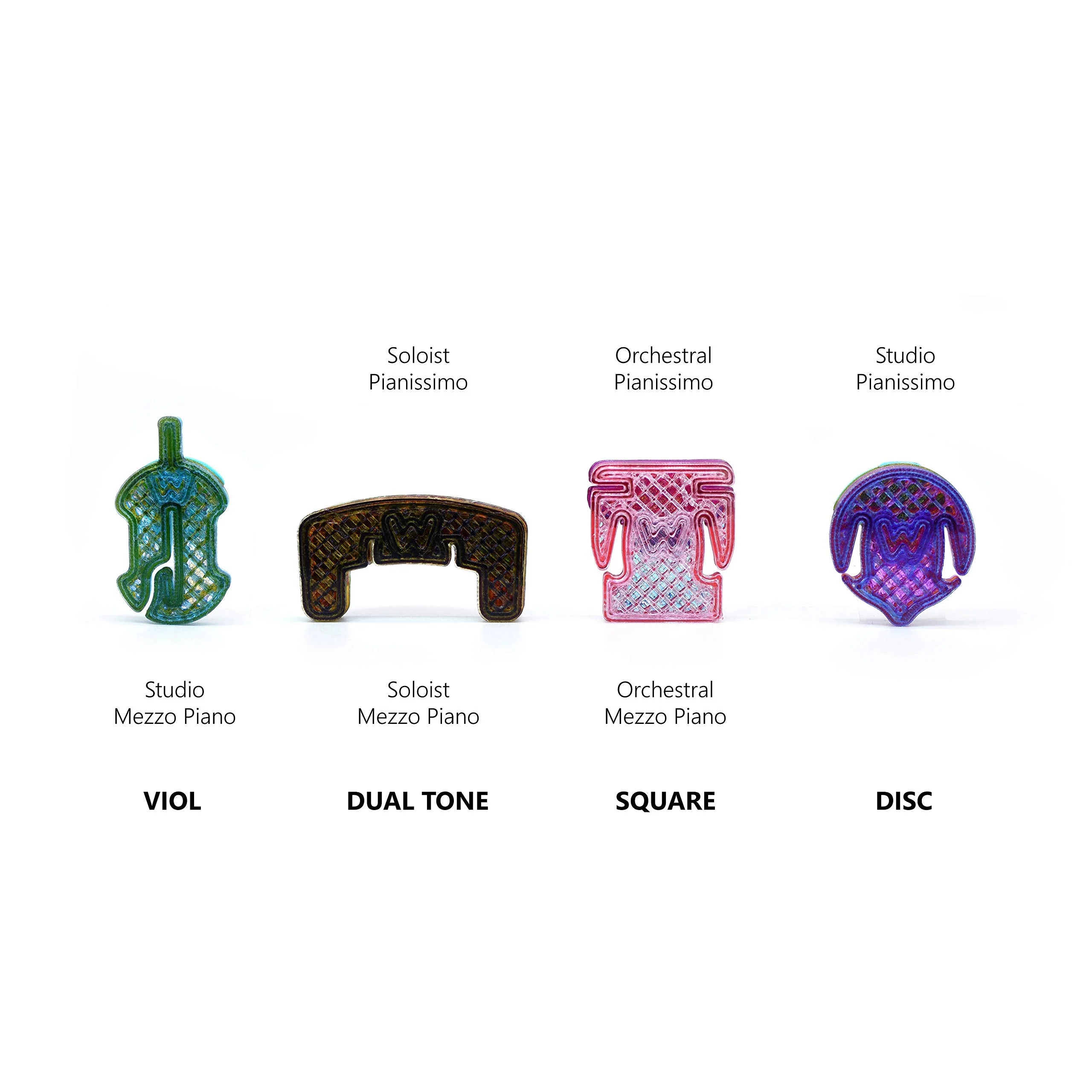 3 Pack Professional Orchestral Mutes (Viola) by ViowiessCO Viola - Image 2