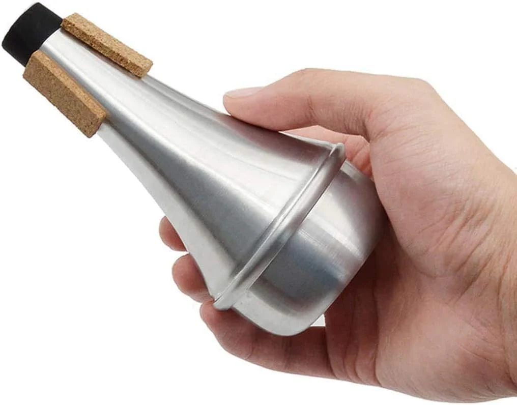 3 Pack Trumpet Mouthpiece (3C 5C 7C) with Lightweight Aluminum Practice Trumpet Mute Silencer Fit for Yamaha Bach Conn King Replacement Musical Instruments Accessories, Silver - Image 8