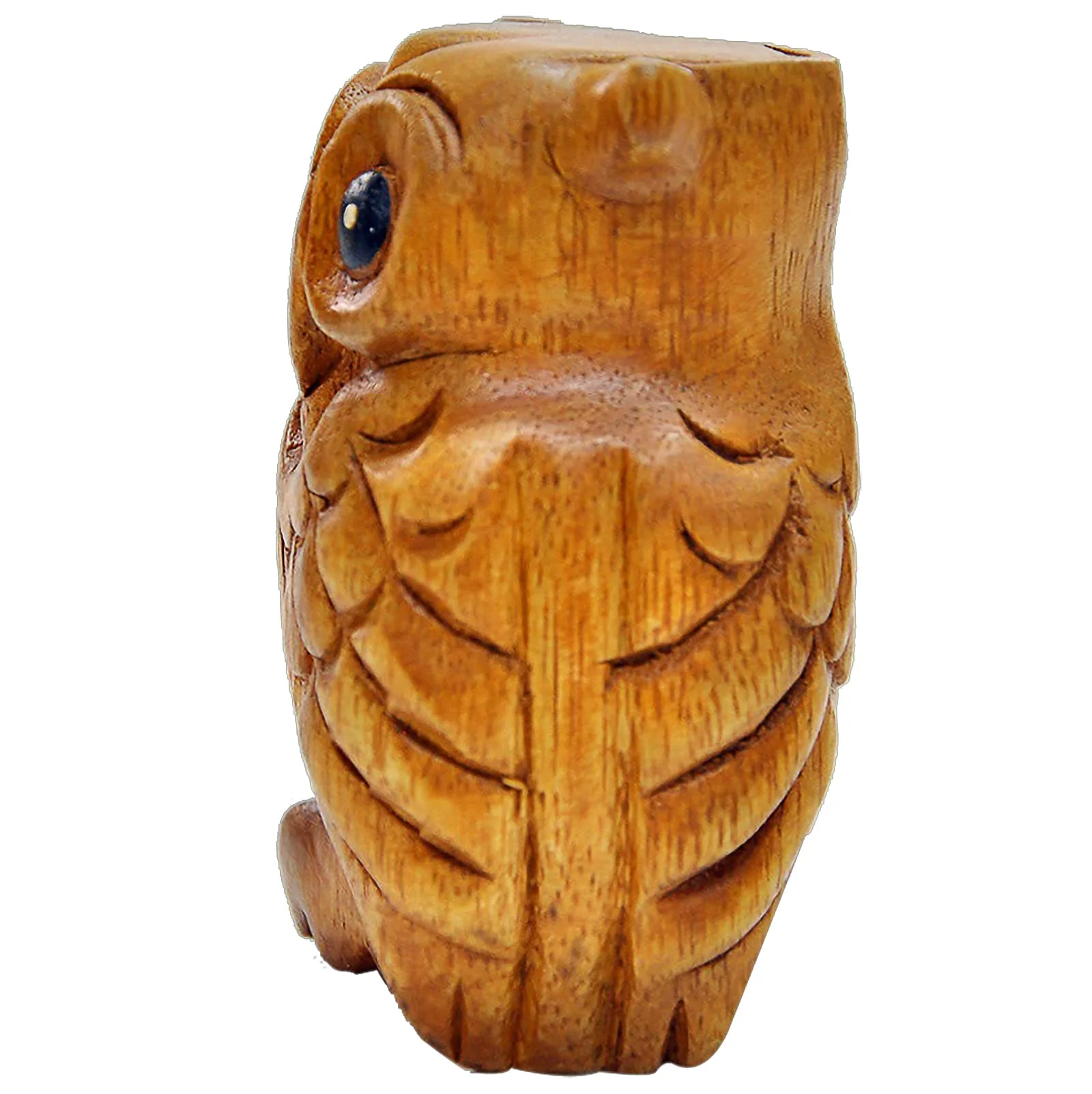 3 Pcs Handmade Wooden Percussion Instruments Animal Set, 3 Inch Wooden Frog, 4 Inch Wooden Cricket, and 2.3 Inch Wooden Owl, Artistic Craft and Unique Gift (Small) S- 3"Frog 4"Cricket 2"Owl - Image 6