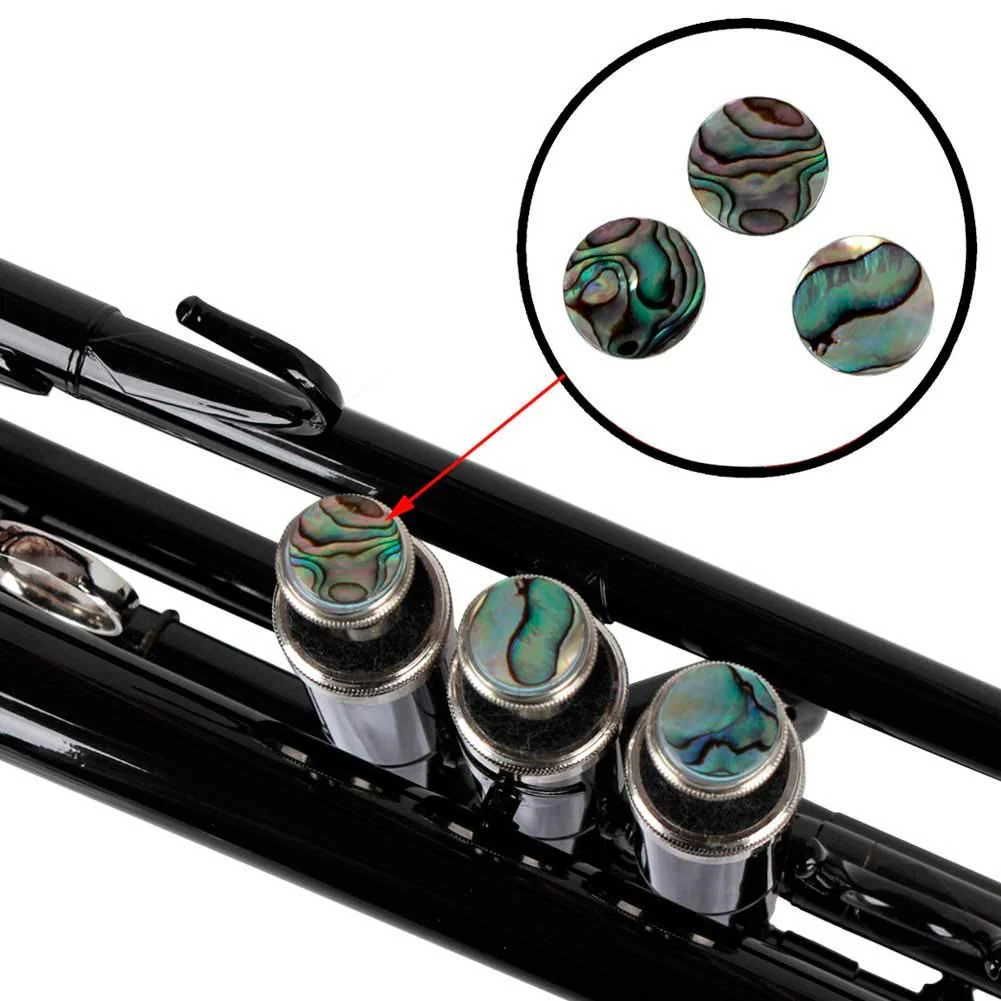 3 Pcs Trumpet Buttons Finger Key Valve hat Screw Repairing Parts for Trumpet Lovers with Abalone Shell - Image 5