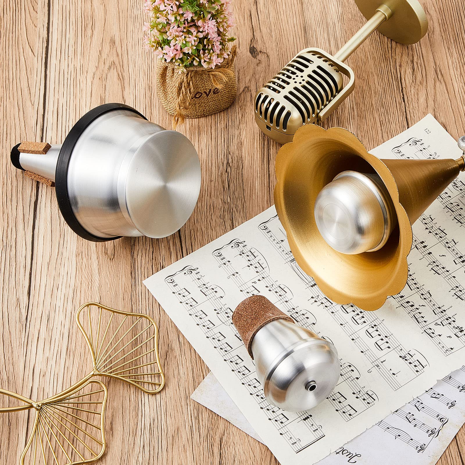 3 Pcs Trumpet Mute Set Small Practice Mute Trumpet Mute Silencer Cup Trumpet Mute All Aluminum Trumpet Mute for Beginners Students Jazz Classic Stage Performance Practice - Image 7
