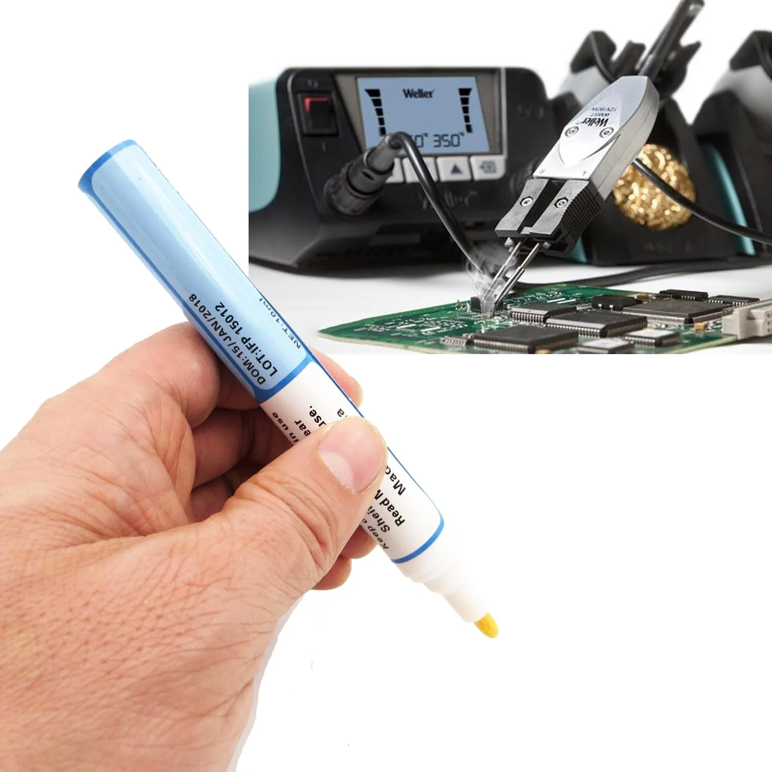 3 Pieces No Clean Solder Pen Rosin Solder Pen for Electronics Tabbing Wiring Soldering Welding Circuit Board Maintenance Liquid Solder Pen Solder Braid Liquid Solder Flow - Image 2