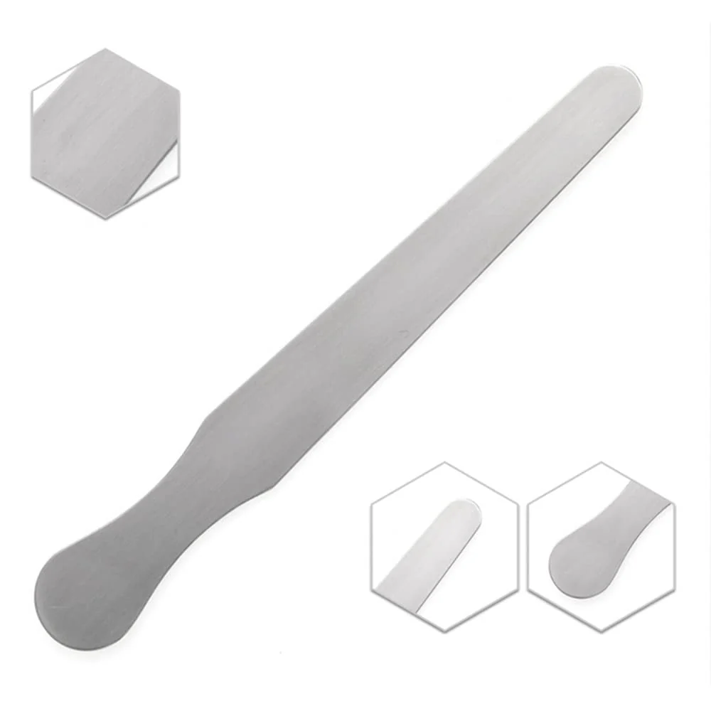 3 Pieces Stainless Steel Tongue Spatulas for Crafts, Beauty Salon, Dental Examination (14cm+16cm+18cm) - Image 2