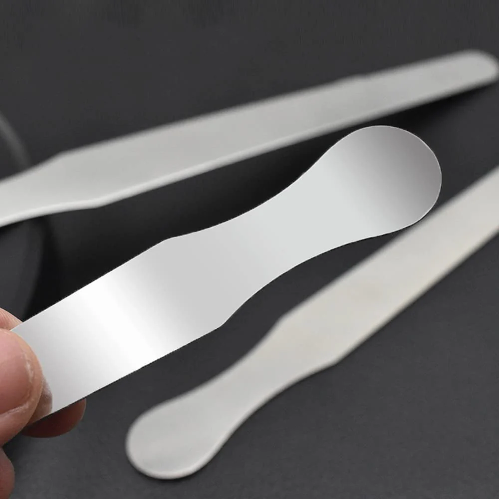 3 Pieces Stainless Steel Tongue Spatulas for Crafts, Beauty Salon, Dental Examination (14cm+16cm+18cm) - Image 8