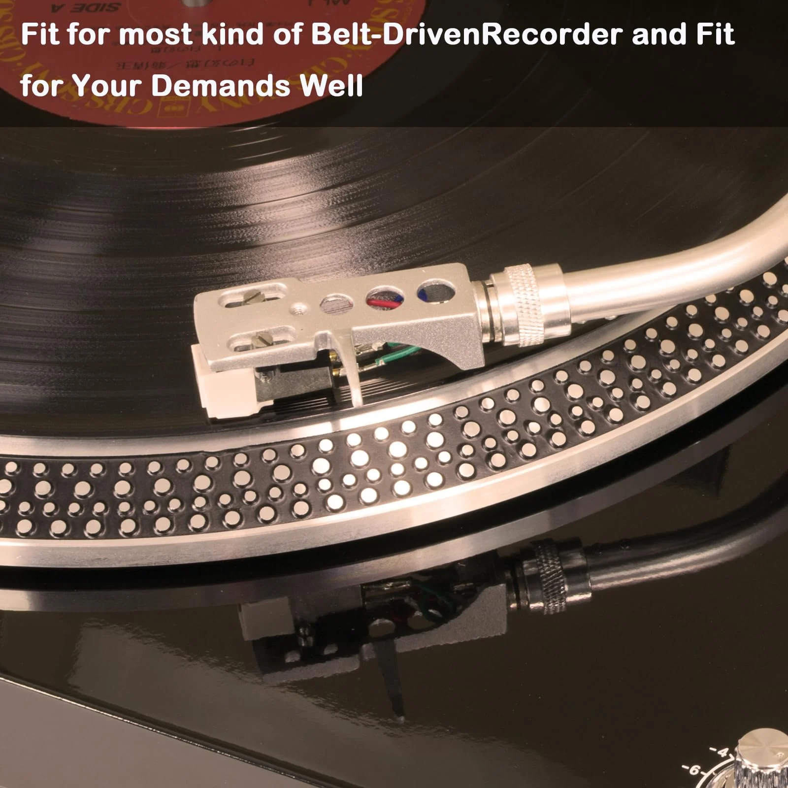 3 Pieces Turntable Belt Different Specifications Machine Recorder Rubber Belt for Repair Replacement Maintenance Most Kinds of Belt-Driven Turntables, 172MM - Image 2
