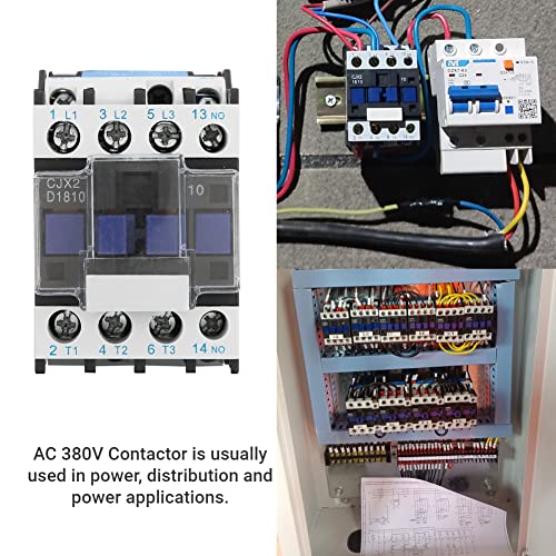 3-Pin Contactor CJX2-1810 24/36/48/110 / 380V AC Rail Coil (380V AC) - Image 4
