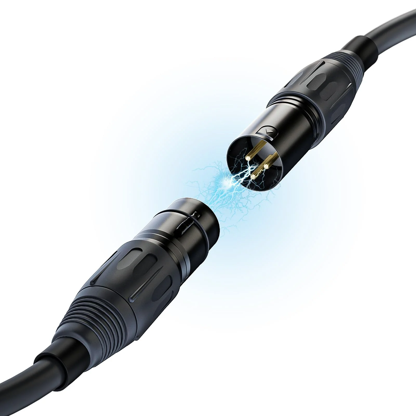 3-pin XLR Microphone Cable Male to Female, OFC (Oxygen Free Copper) Wire，XLR Cable Suitable for Mic Mixer, Speaker Systems, Radio Station and More。 XLR-FM-B (50 Feet, 1 Pack) 50 Feet - Image 5