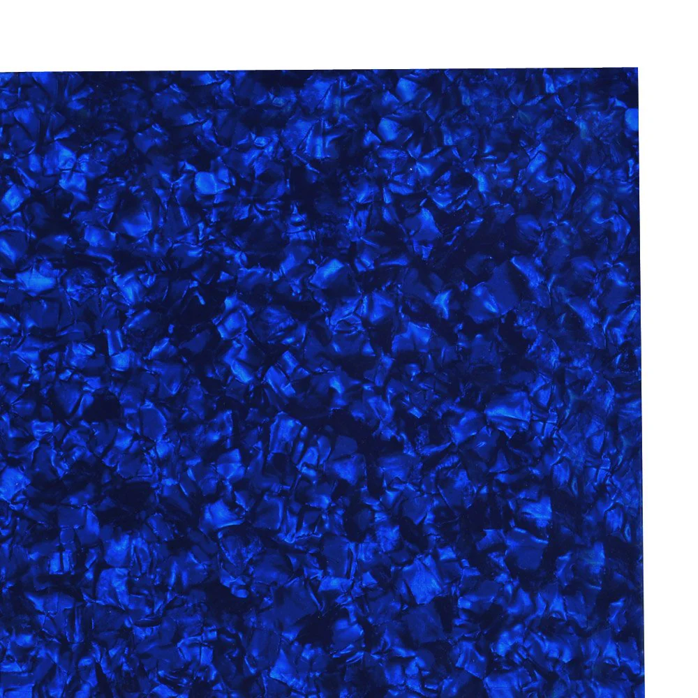3 Ply Guitar Pickguard 29x43cm DIY Blank Guitar Bass Pickguard Scratch Plate Material Sheet for Strat Tele Electric Guitar Jazz Precision Bass (Blue pearl) - Image 2