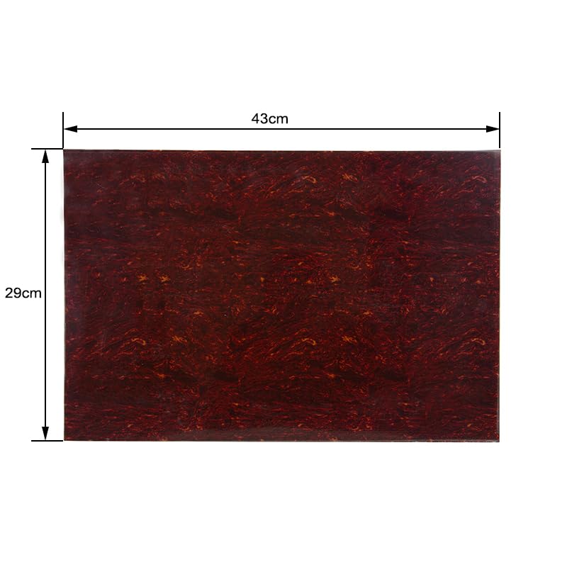 3 Ply Guitar Pickguard 29x43cm DIY Blank Guitar Bass Pickguard Scratch Plate Material Sheet for Strat Tele Electric Guitar Jazz Precision Bass (Red Tortoise Shell) Red Tortoise Shell - Image 4
