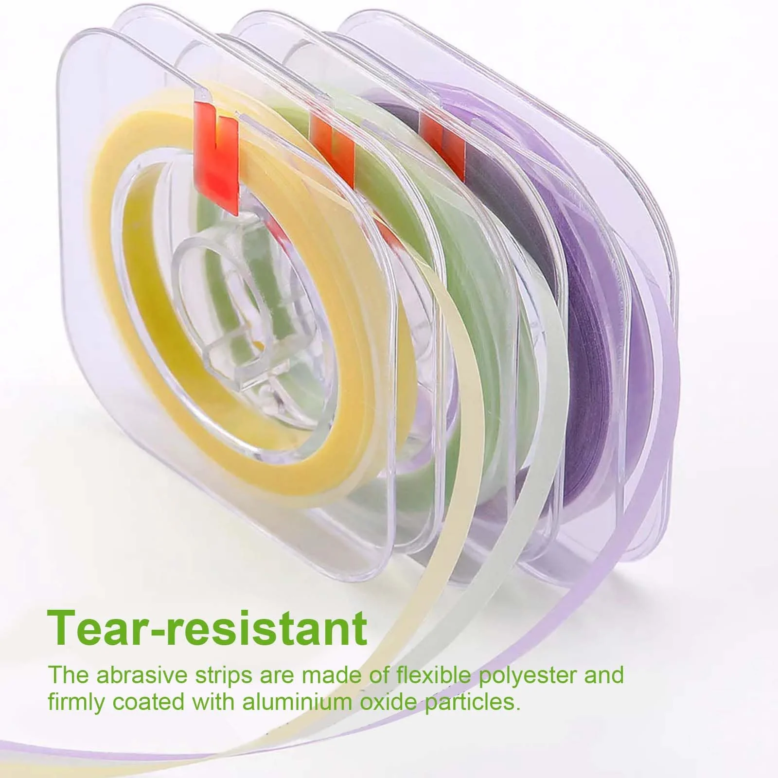 3 Rolls of Tooth Sandpaper, 20 μm, 30 μm, 50 μm, 6 m/Rolls Dental Polishing Strips, Dental Sanding Strips, Dental Sandpaper for Interdental Resin Tooth Polishing Interdental Sanding Tool - Image 5