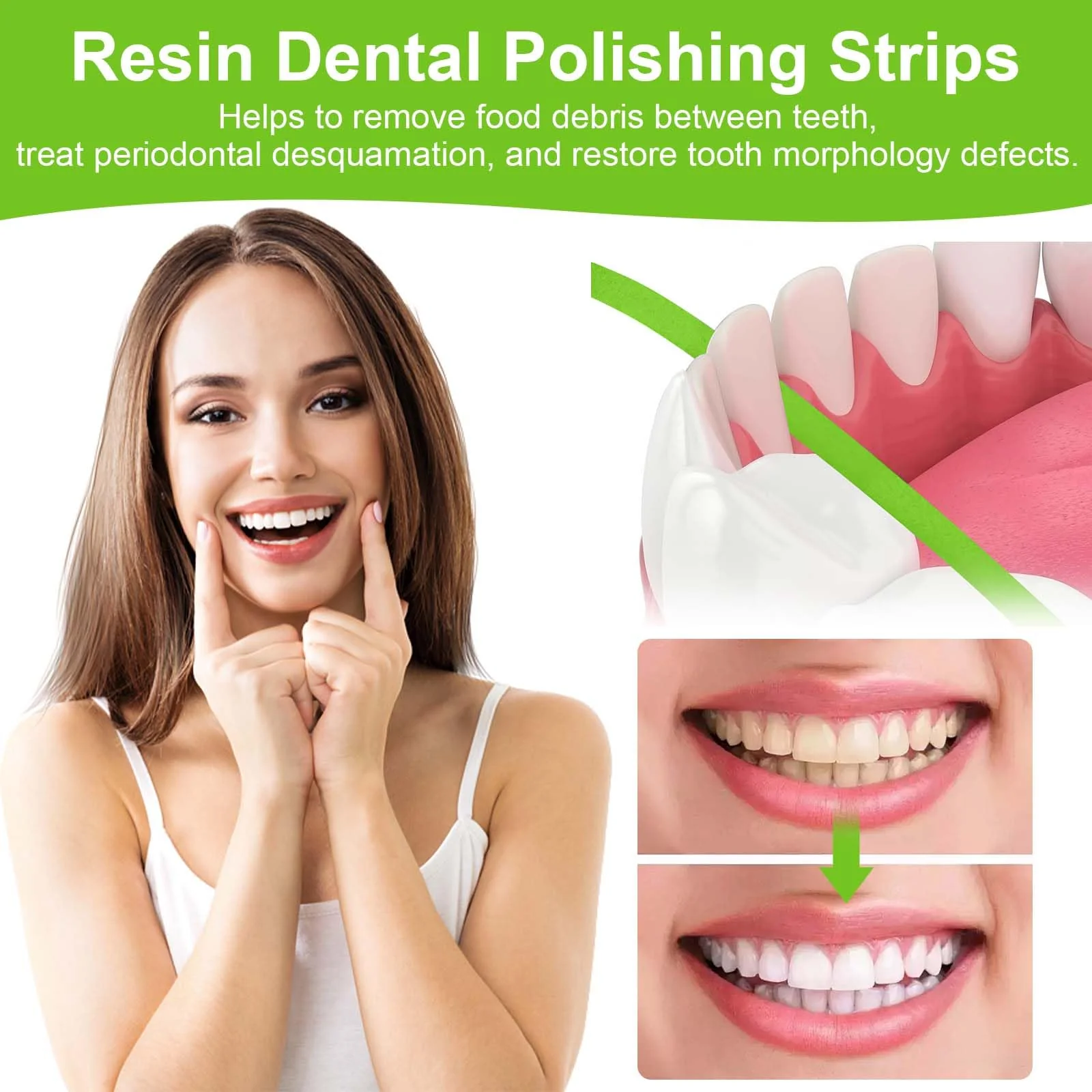3 Rolls of Tooth Sandpaper, 20 μm, 30 μm, 50 μm, 6 m/Rolls Dental Polishing Strips, Dental Sanding Strips, Dental Sandpaper for Interdental Resin Tooth Polishing Interdental Sanding Tool - Image 7