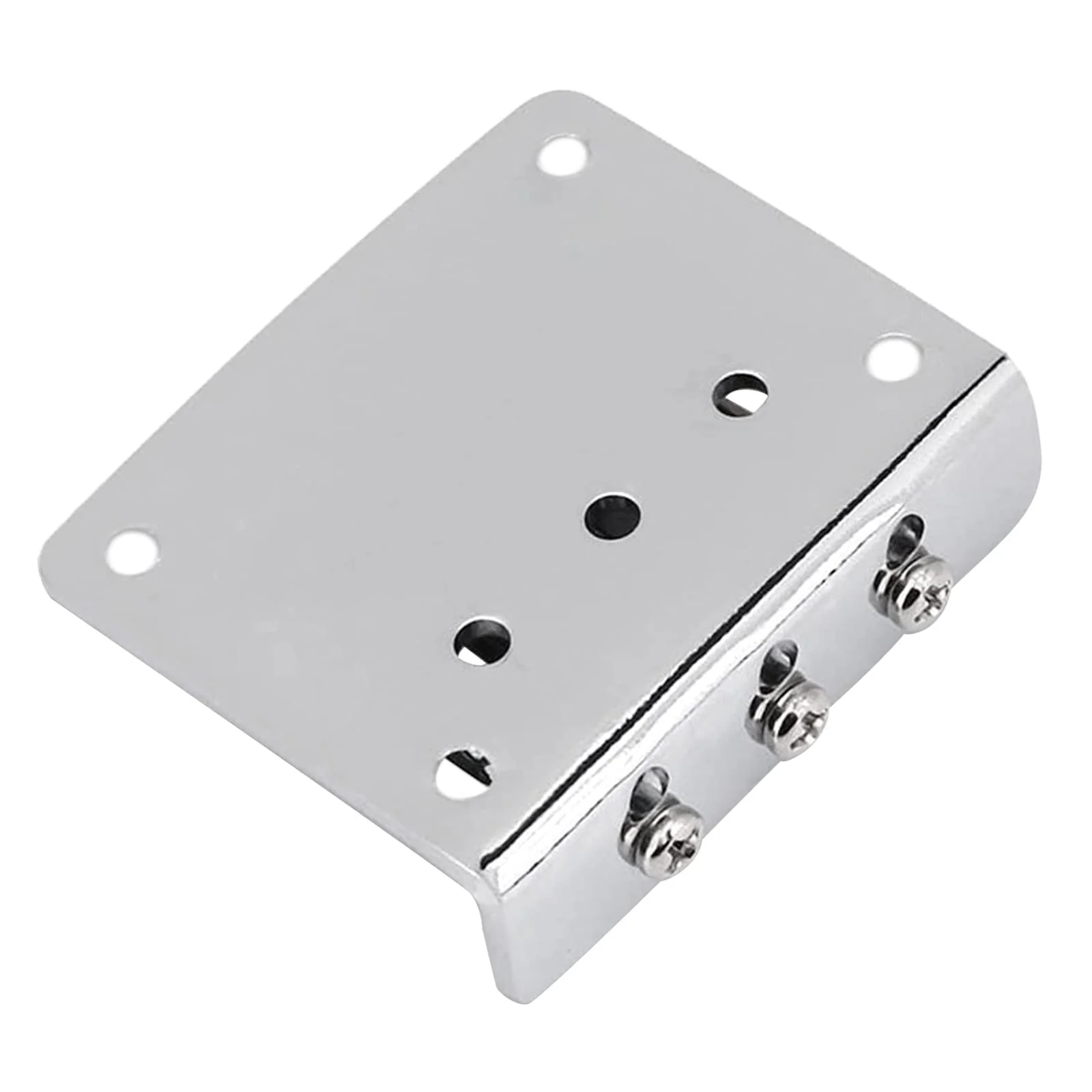 3 String Cigar Box Guitar Bridge, Electric Guitar Bridge Tailpiece Top Load Fixed Hardtail Saddle Cigar Box Guitar Parts, Black - Image 3