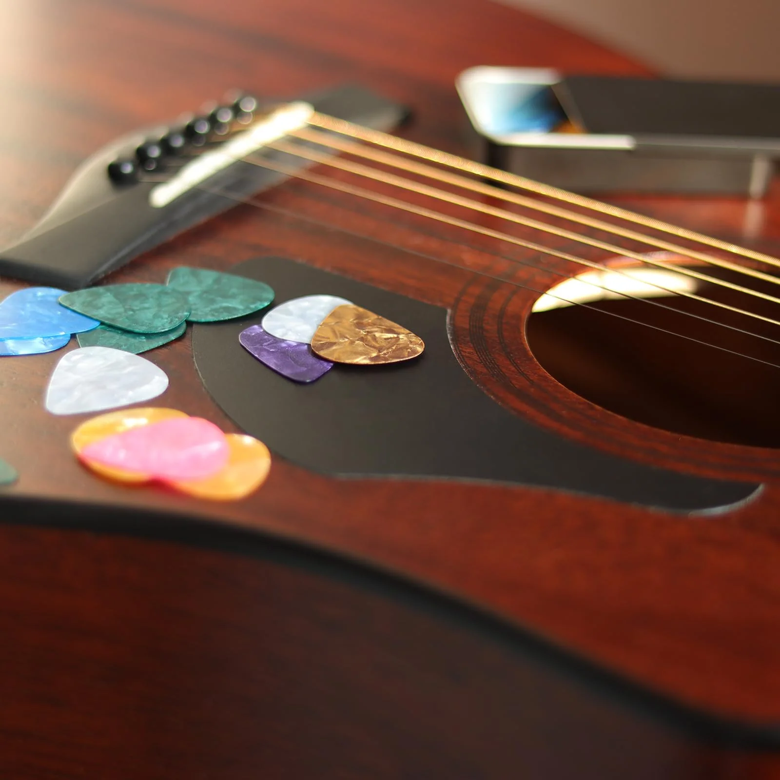 3 Thickness Guitar Picks,48 Pcs Fishkonw Guitar Picks for Acoustic Guitar,Thin,Medium,Heavy Guitar Pic for Bass Guitar 3 Thickness - Image 4