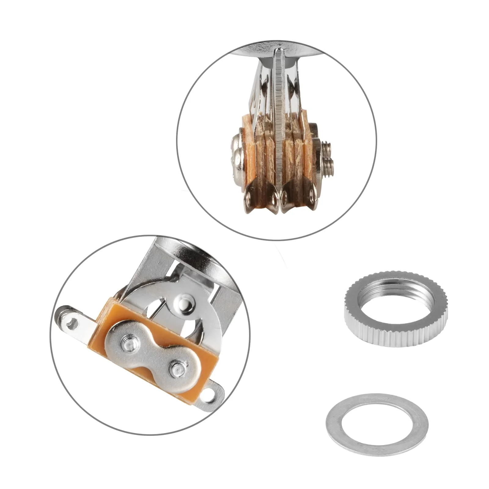 3 Way Short Straight Guitar Toggle Switch Pickup Selector with Tip Knob Caps Compatible with Gibson Toggle Les Paul Electric Guitars(Chrome Tip) Chrome Tip - Image 4
