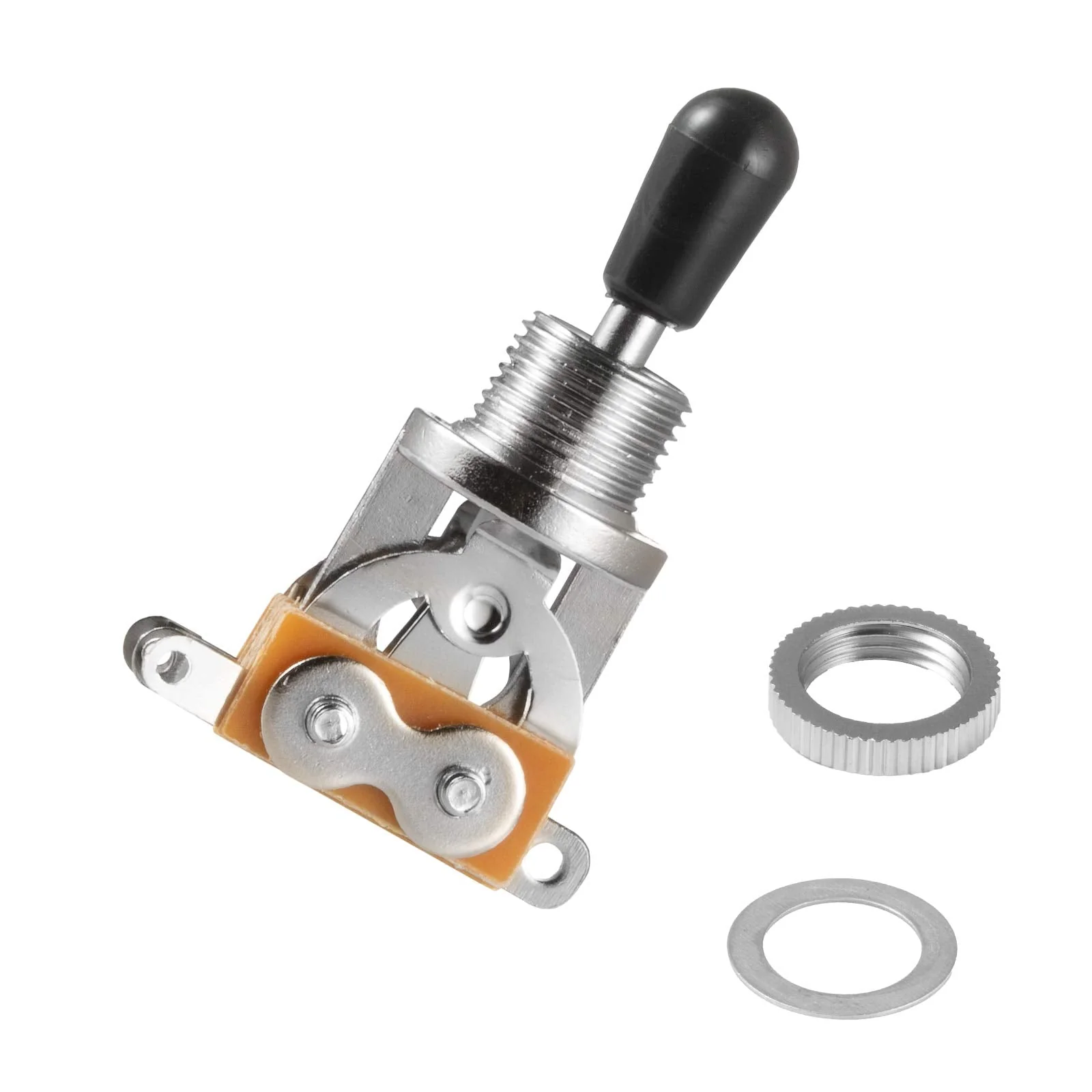 3 Way Short Straight Guitar Toggle Switch Pickup Selector with Tip Knob Caps Compatible with Gibson Toggle Les Paul Electric Guitars(Chrome Tip) Chrome Tip - Image 6