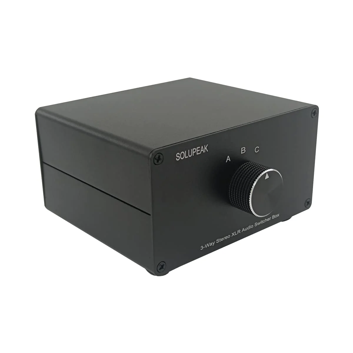 3-Way XLR Stereo Audio Switch box, Balanced Audio Converter, Passive Signal Source Audio Input Selector Switcher splitter box 3 in 1 OUT (X301) 3-IN-1-OUT - Image 2