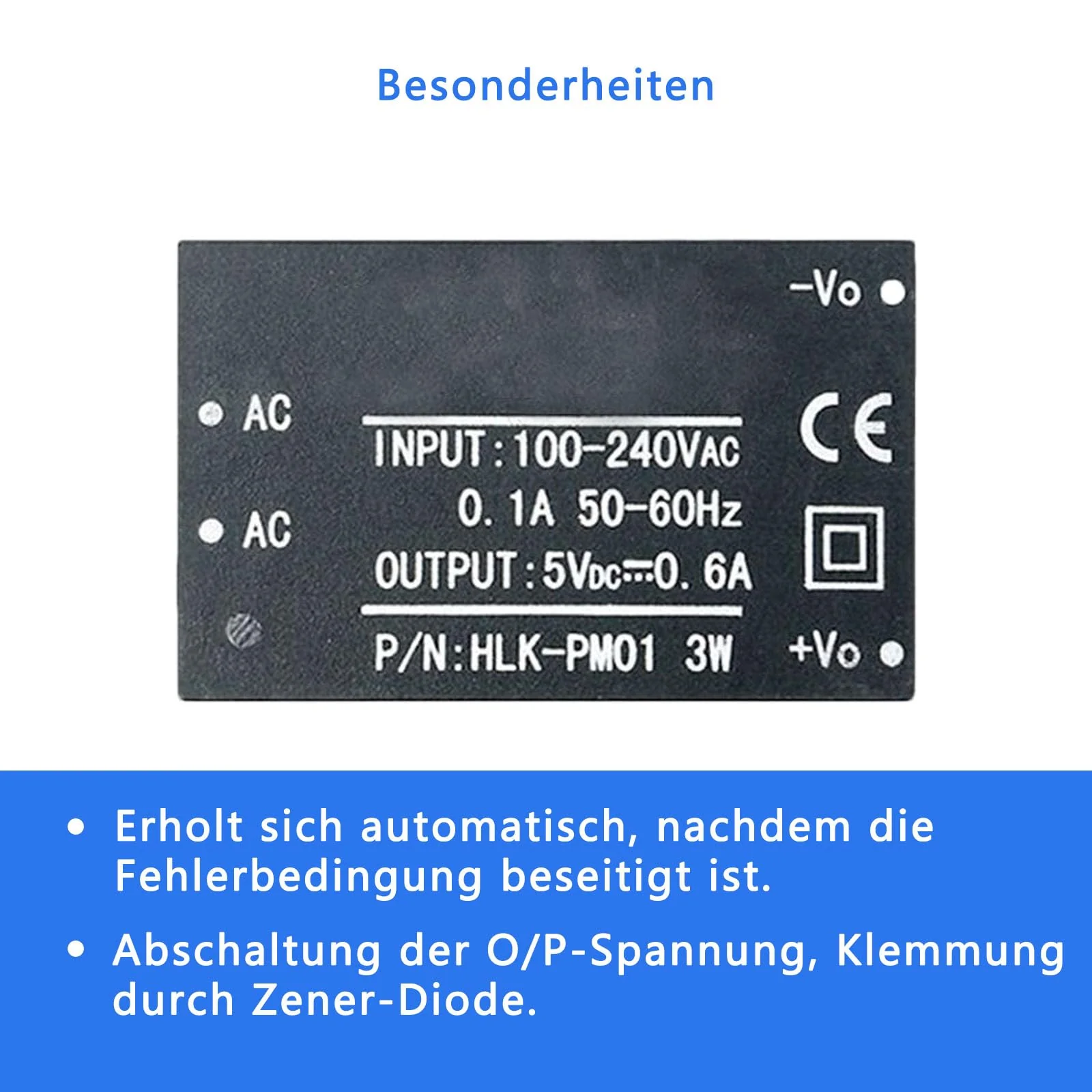 3 x HLK-PM01 AC DC 220V to 5V Household Power Supply Module Power Supply Module, Mini Power Supply Module - Image 4
