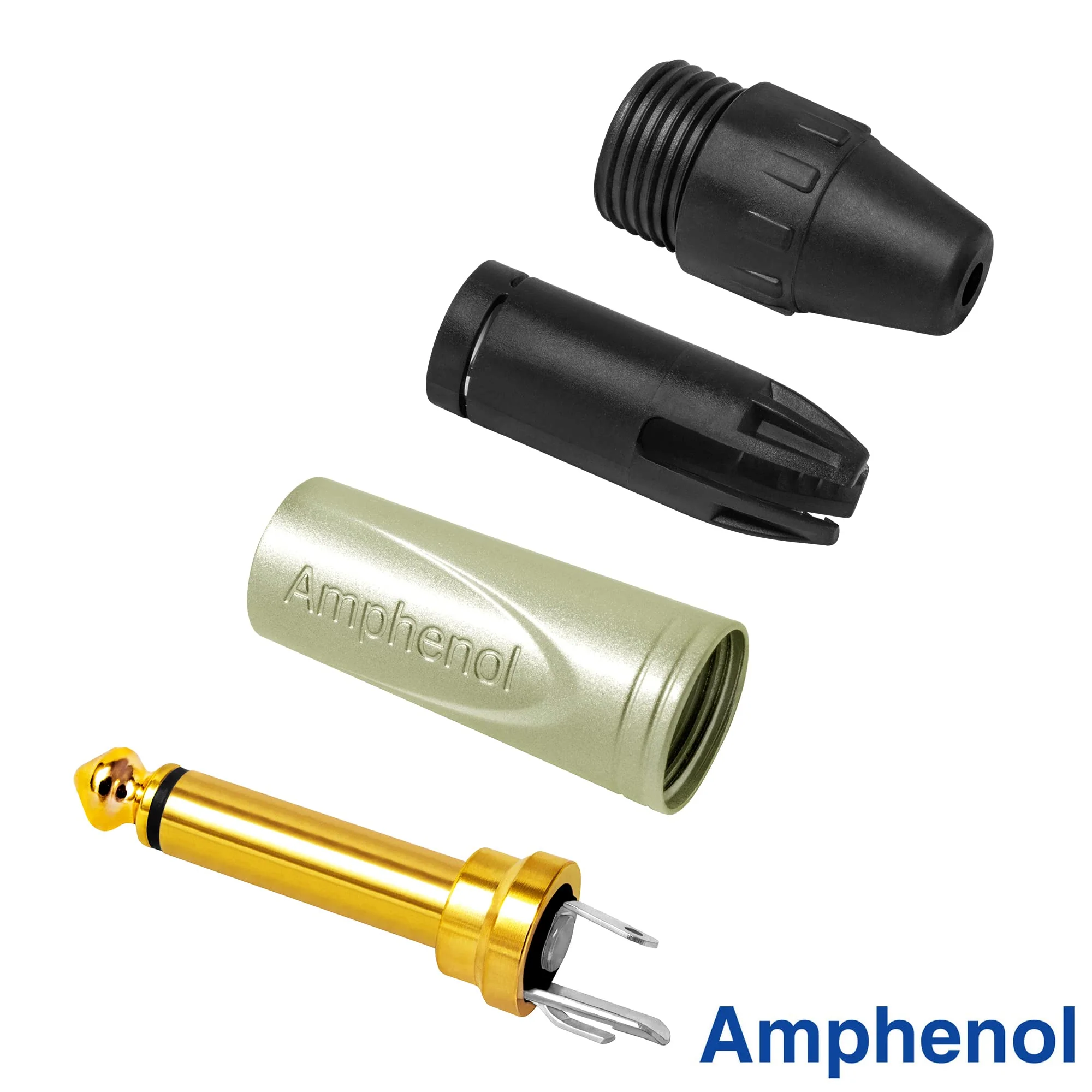 30 Foot - Gotham GAC-1 Ultra Pro (Black) - Premium, Low-Capacitance (21 pf/F) Guitar Bass Instrument Cable - Amphenol QM2R-AU & QM2P-AU ¼ Inch (6.35mm) Gold TS Connectors - Image 8