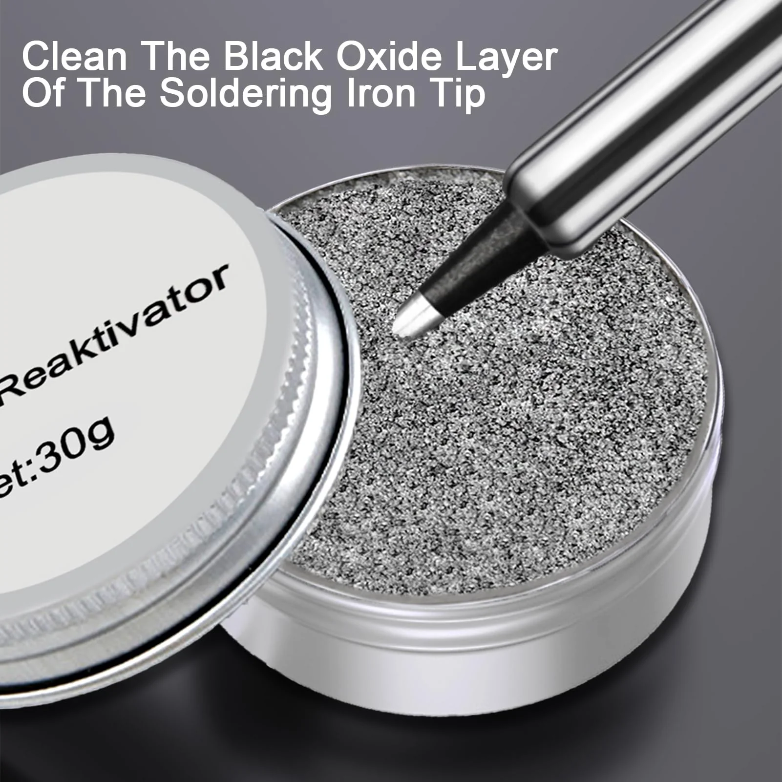 30 g Soldering Tip Cleaner, Soldering Tip Reactivator, Lead-Free Can, Gently Removes Strong Oxide Layers with Minimal Smoke Development - Image 4