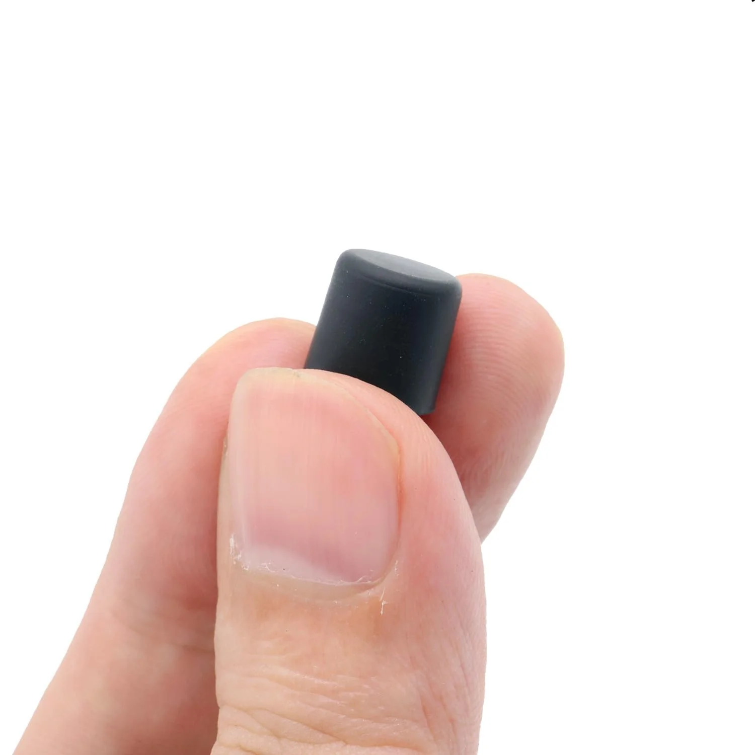 30 pcs Silicone RCA Port Anti-Dust Stopper Cap Dustproof Cover Plug Protector, for Desktops Amplifiers DVD TV etc,Black - Image 3