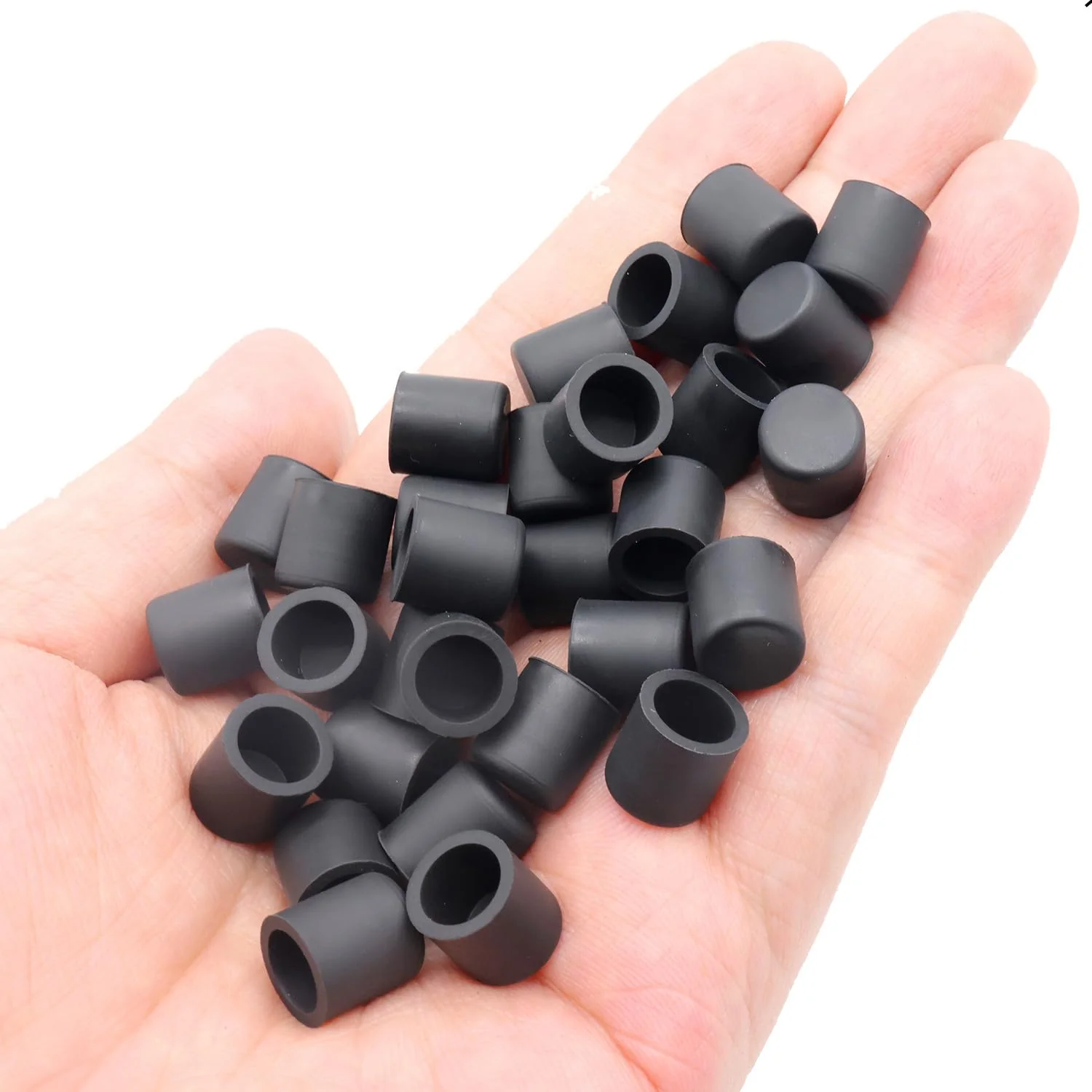 30 pcs Silicone RCA Port Anti-Dust Stopper Cap Dustproof Cover Plug Protector, for Desktops Amplifiers DVD TV etc,Black - Image 5