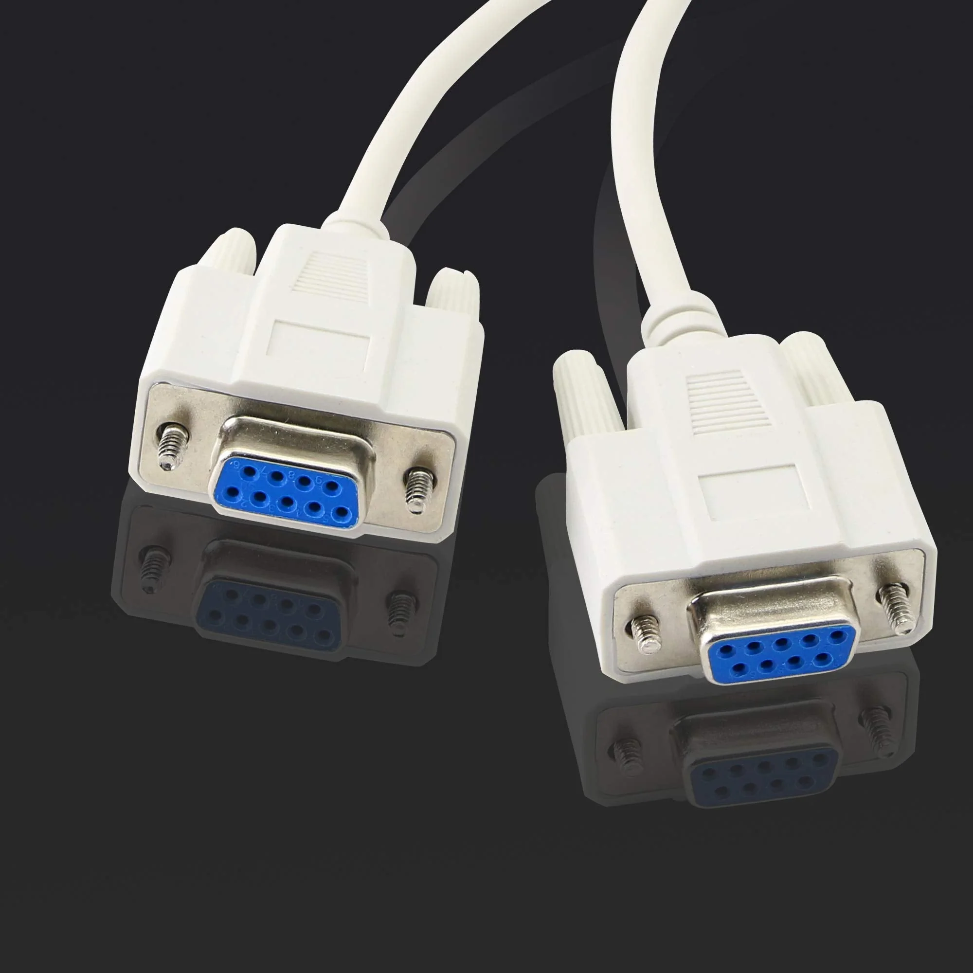 30cm DB9 Y Splitter Cable DB9 9 Pin 1 Male to 2 Female Rs232 Serial Splitter Adapter Straight-Through Cable YOUCHENG for Connect Various Serial Interface Devices - Image 3