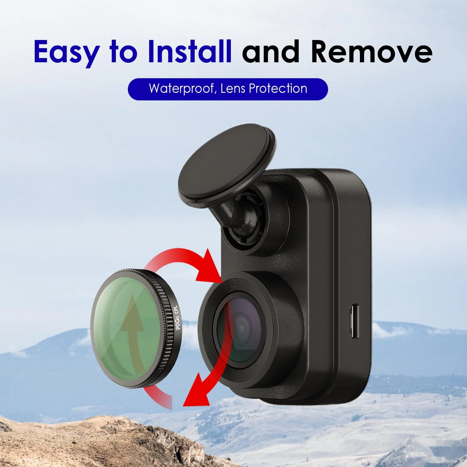 30mm Circular Polarizer Filter,Ultimate CPL Filter,Lens Protection for Garmin Mini 2,47,57 Dash Cam - Image 2