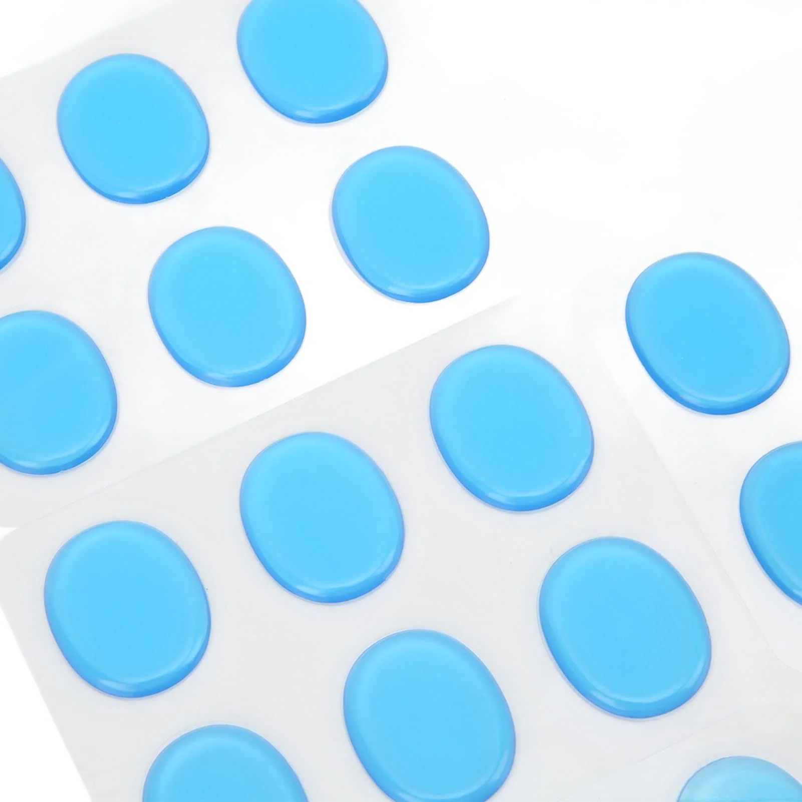 30Pcs Drum Dampeners Gel Pads Silicone Drum Silencers Sound Dampening Muffler Pads, Drum Dampeners Gels Silicone Gel Pads Soft Drum Dampeners for Drums Cymbals Tone Control,Black,Blue(Blue) - Image 4