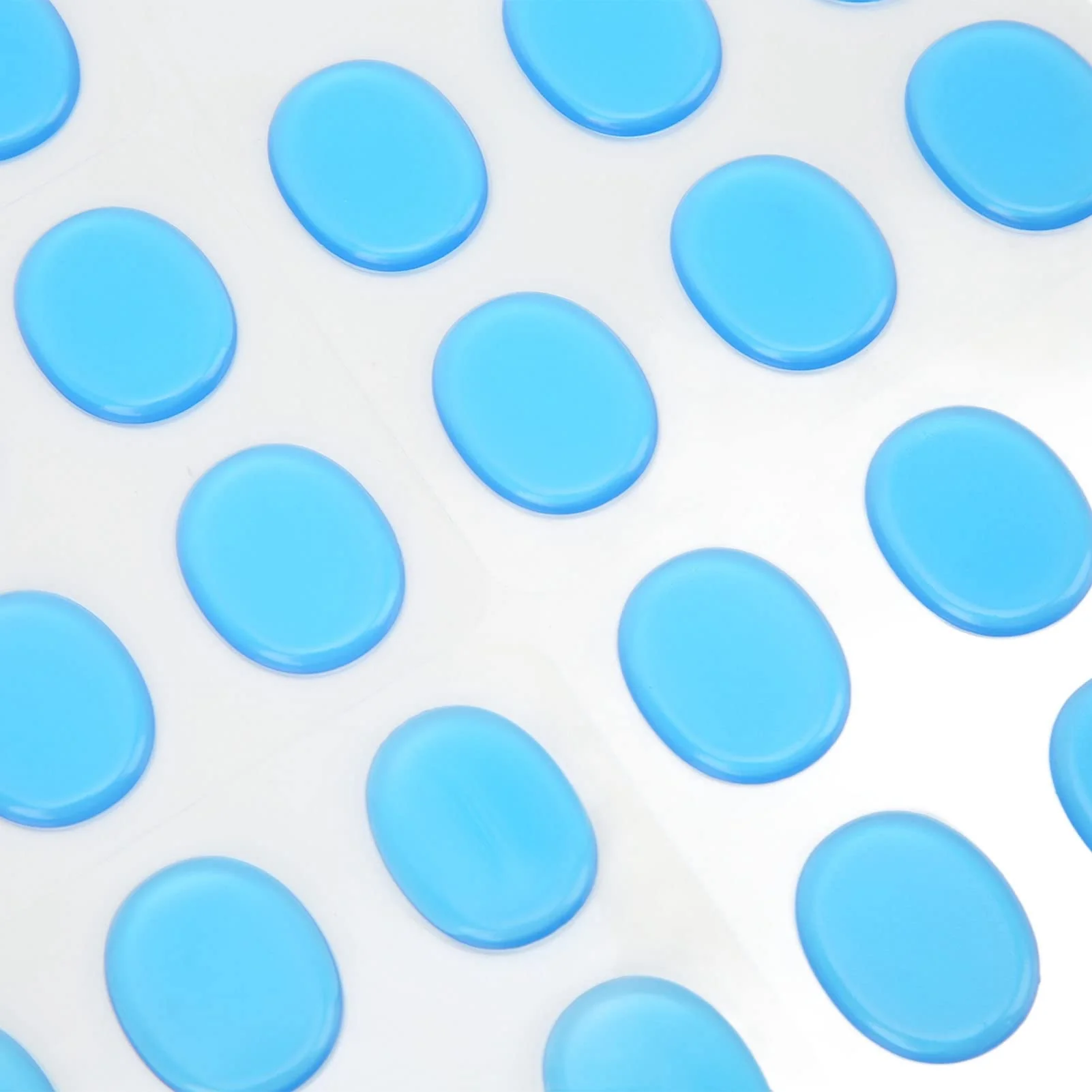 30Pcs Drum Dampeners Gel Pads Silicone Drum Silencers Sound Dampening Muffler Pads, Drum Dampeners Gels Silicone Gel Pads Soft Drum Dampeners for Drums Cymbals Tone Control,Black,Blue(Blue) - Image 5
