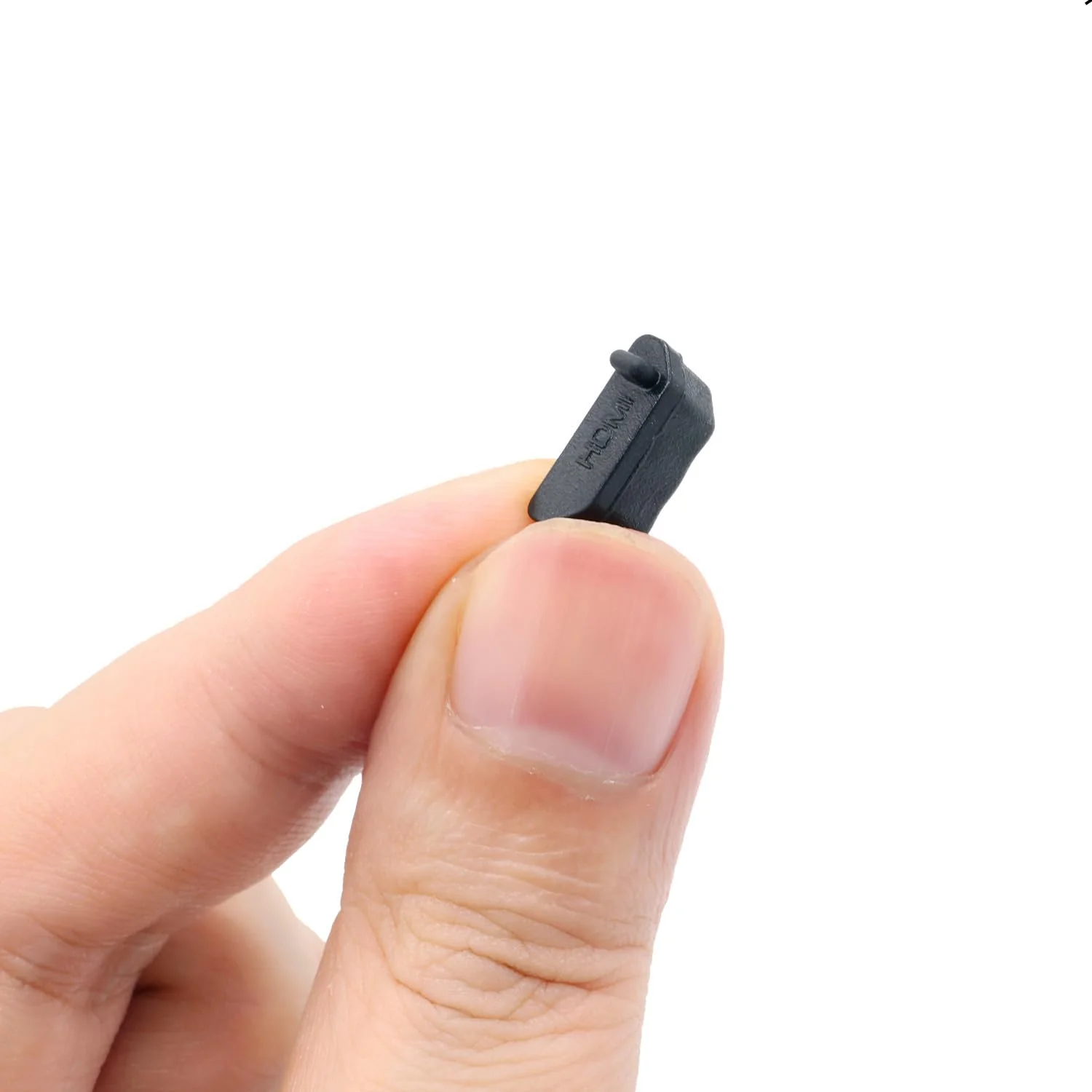 30pcs HDMI Silicone Anti Dust Cap Cover Plugs, HDMI Female Port Dustproof Plug Soft Protector Stopper, for TV,Laptop Computers etc,Black - Image 3