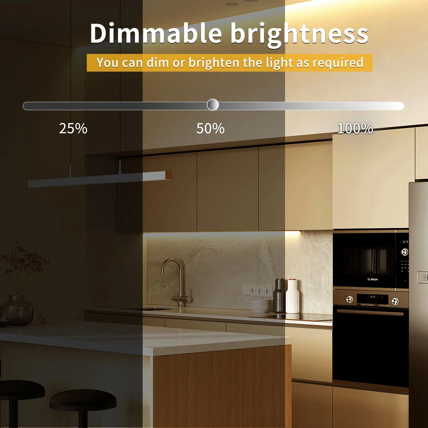 32.8ft COB LED Strip Lights 3000K Warm White Dimmable DC 24V Flexible LED Tape Light for Bedroom, with Remote and app Control LED Light Strip,for DIY Home Decoration 32.8FT - Image 5