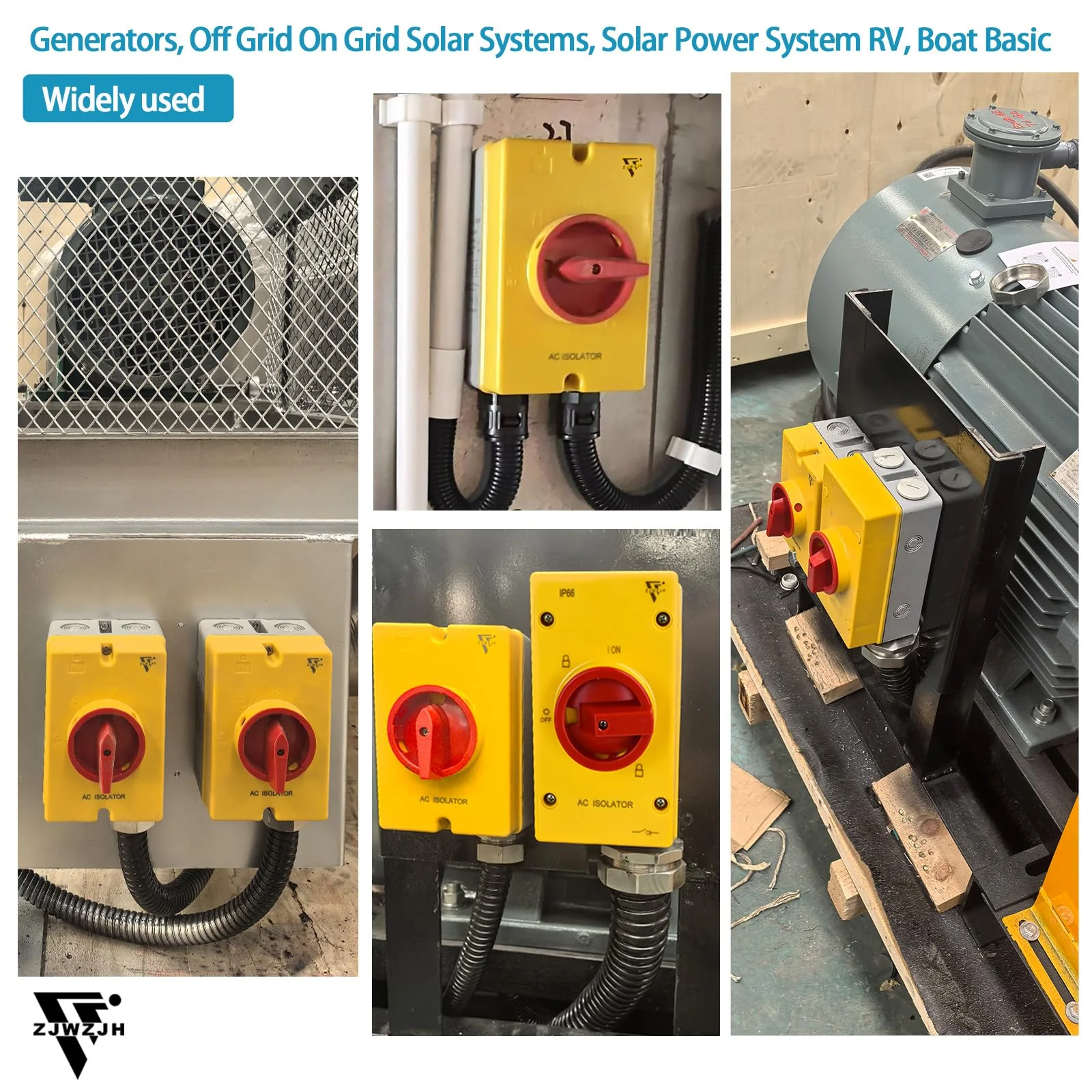 32 Amp AC Disconnect Switch Box Outdoor, 110V 220V 690V AC Isolator Switch, 4 Pole, IP66 Waterproof Isolation PV 3 Phase Disconnect Switch On Off 2 Position 32 Amp - Image 7