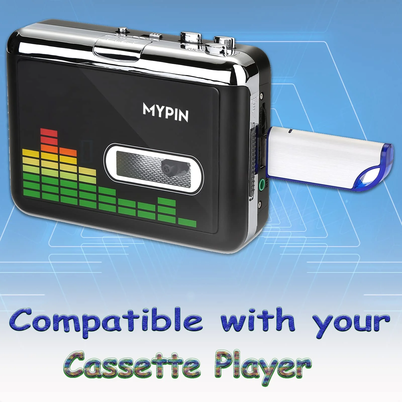 32GB FAT32 Format USB 2.0 Flash Drives, USB Memory Stick for Game Capture Card/Cassette Player/Computer/Laptop/External Data Storage with Indicative Light - Image 5