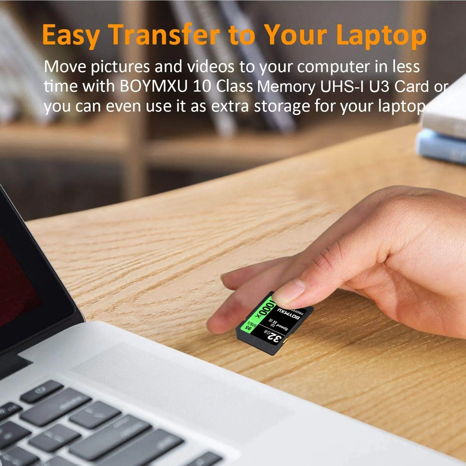 32GB Memory Card, BOYMXU Professional 1000 x Class 10 Card U3 Memory Card Compatible Computer Cameras and Camcorders, Camera Card Memory Card Up to 95MB/s, Green/Black 32GB GREEN - Image 3