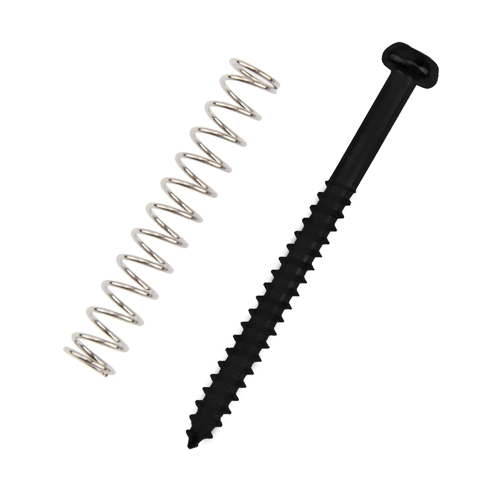 32Pcs Yootones Bass Pickup Mounting Screws Springs Compatible with P Bass Jazz Bass or P90 Pickups (Black) Black - Image 3