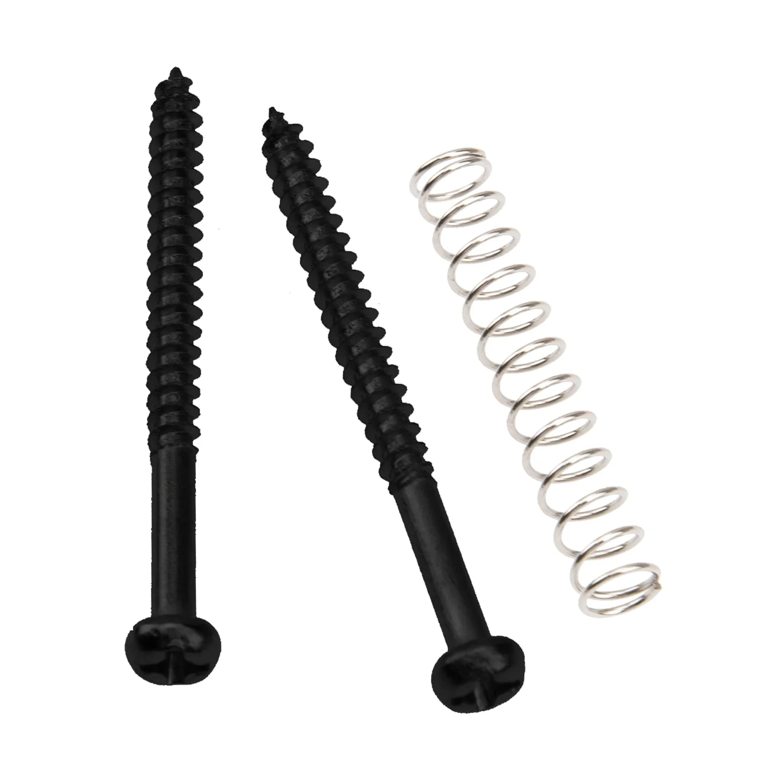 32Pcs Yootones Bass Pickup Mounting Screws Springs Compatible with P Bass Jazz Bass or P90 Pickups (Black) Black - Image 4