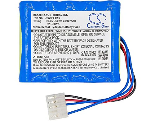 3500mAh Battery Replacement for Monarch Nova Strobe DBX Nova Strobe BBL BBL BBX PBL Nova Strobe DBL Nova Strobe BBX Nova Strobe VBX Nova Strobe PBL DBL VBX PBX DBX Nova Strobe PBX 6280-046 (6.0V) - Image 3