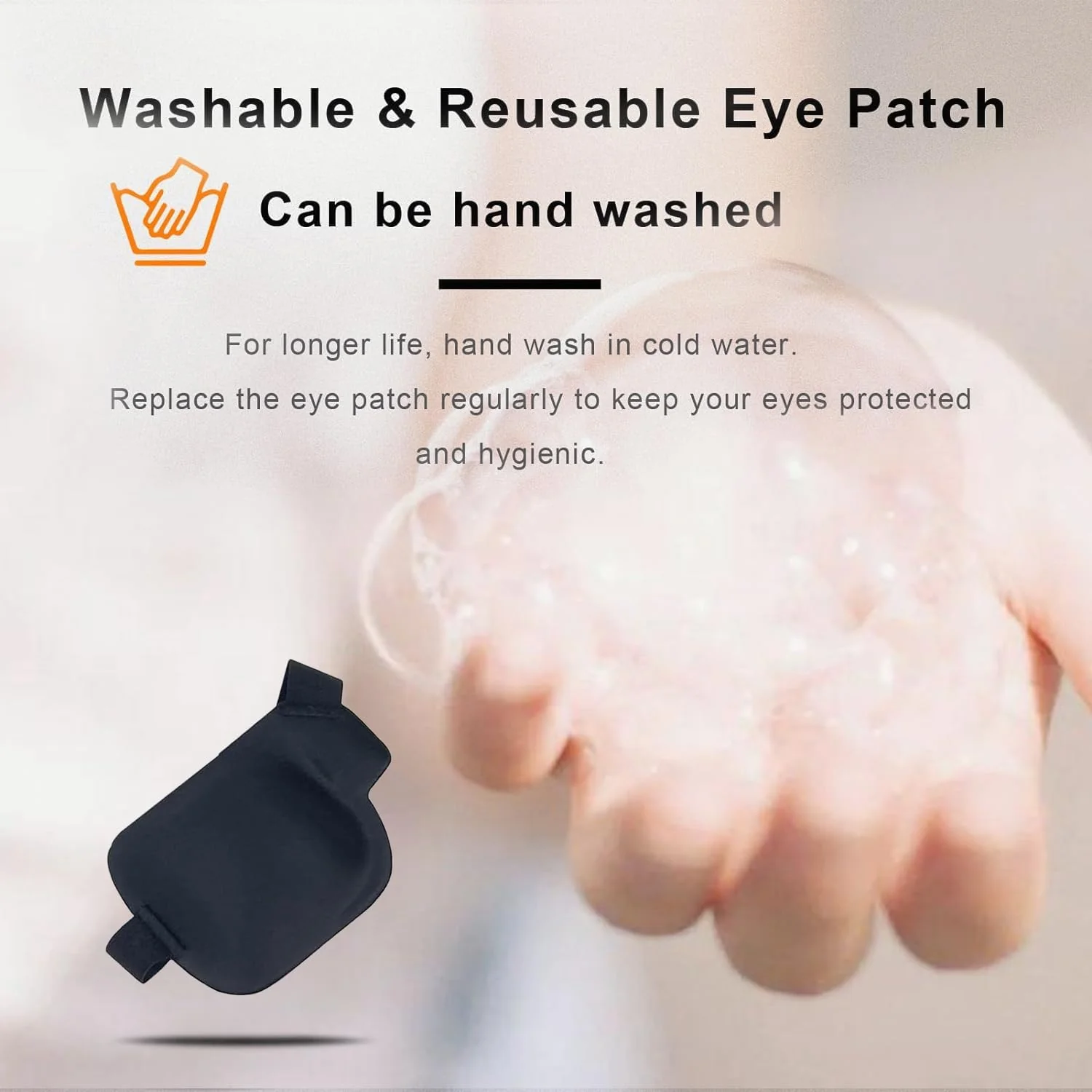 3D Eye Patch, Medical Eye Patches for Adults Kids, 3D Amblyopia Lazy Eye Patches for Right Eye Black - Image 8