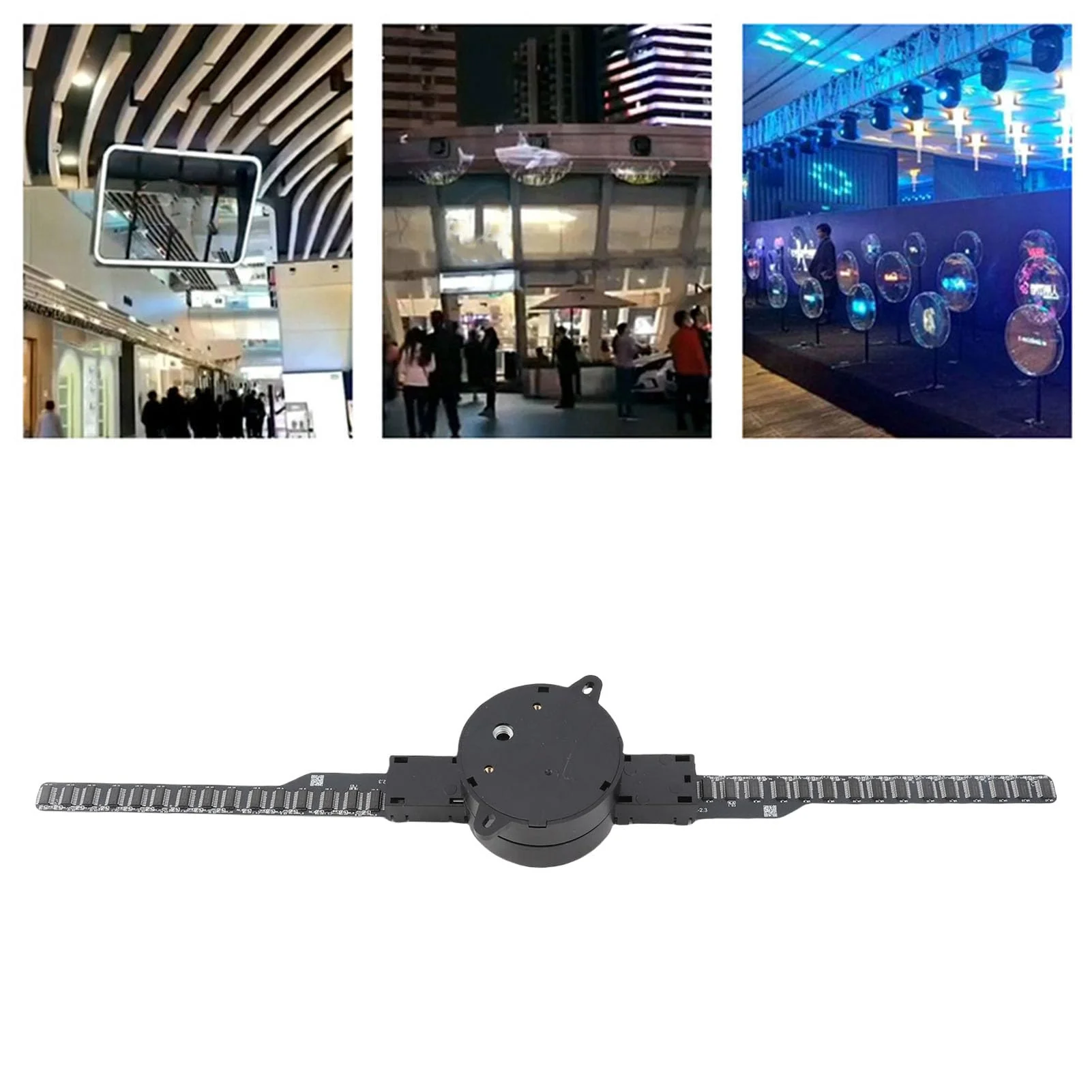 3D Hologram Fan 16.5in 2000x224 3D Projector with 224 LED Light Beads, Borderless Images, Custom Editing for Business Store Advertising 100-240V - Image 5