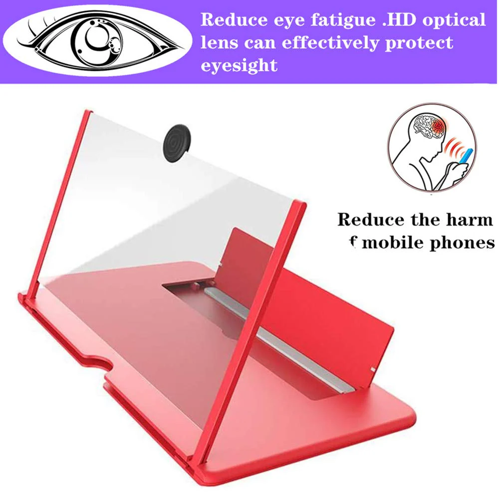 3D Screen Magnifier 12-inch HD Mobile Smartphone Video Magnifier Support X / 8/8 Plus / 7/7 Plus / 6 / 6s / 6 Plus / 6s Plus and All Other Smartphones - Image 3