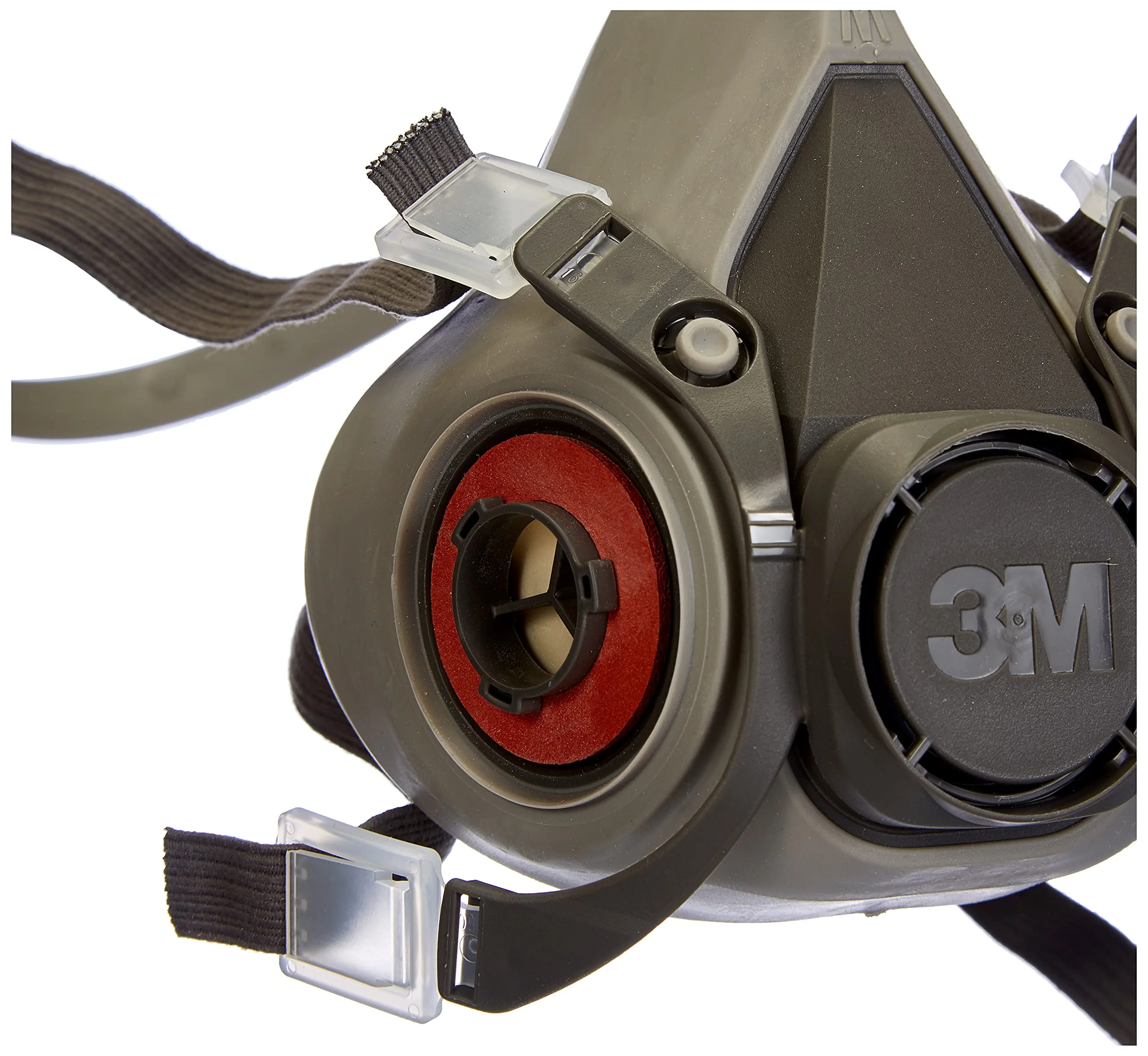 3M Half Mask Reusable 6200 6300 Half Mask Respirator Dust & Gas Mask, m, grey - Image 2