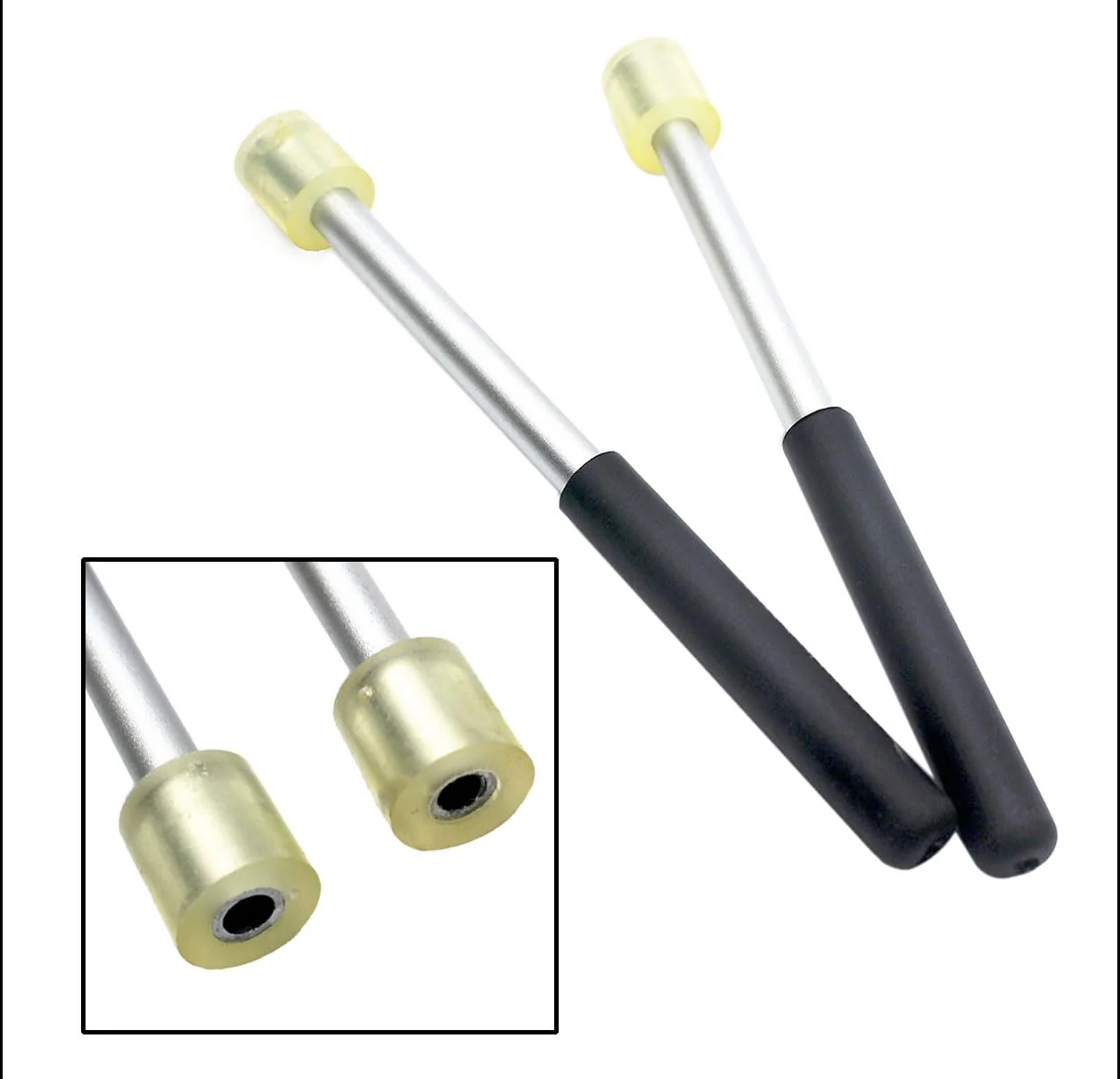 3Pair Steel Tongue Drum Mallet Hand Pan Sticks Percussion Instrument Accessories with Bracket, Velvet Storage Bag - Image 3