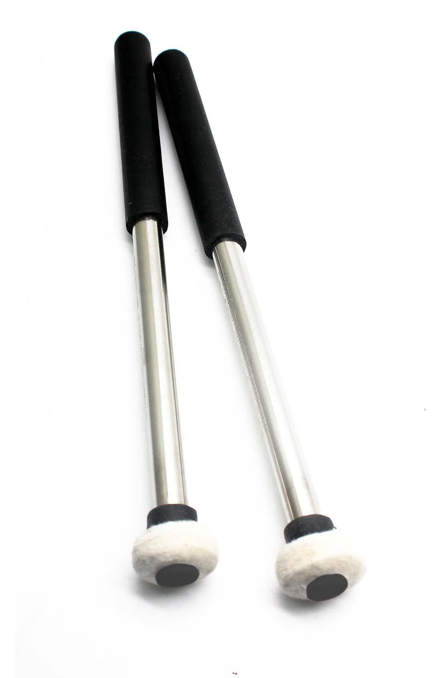 3Pair Steel Tongue Drum Mallet Hand Pan Sticks Percussion Instrument Accessories with Bracket, Velvet Storage Bag - Image 5
