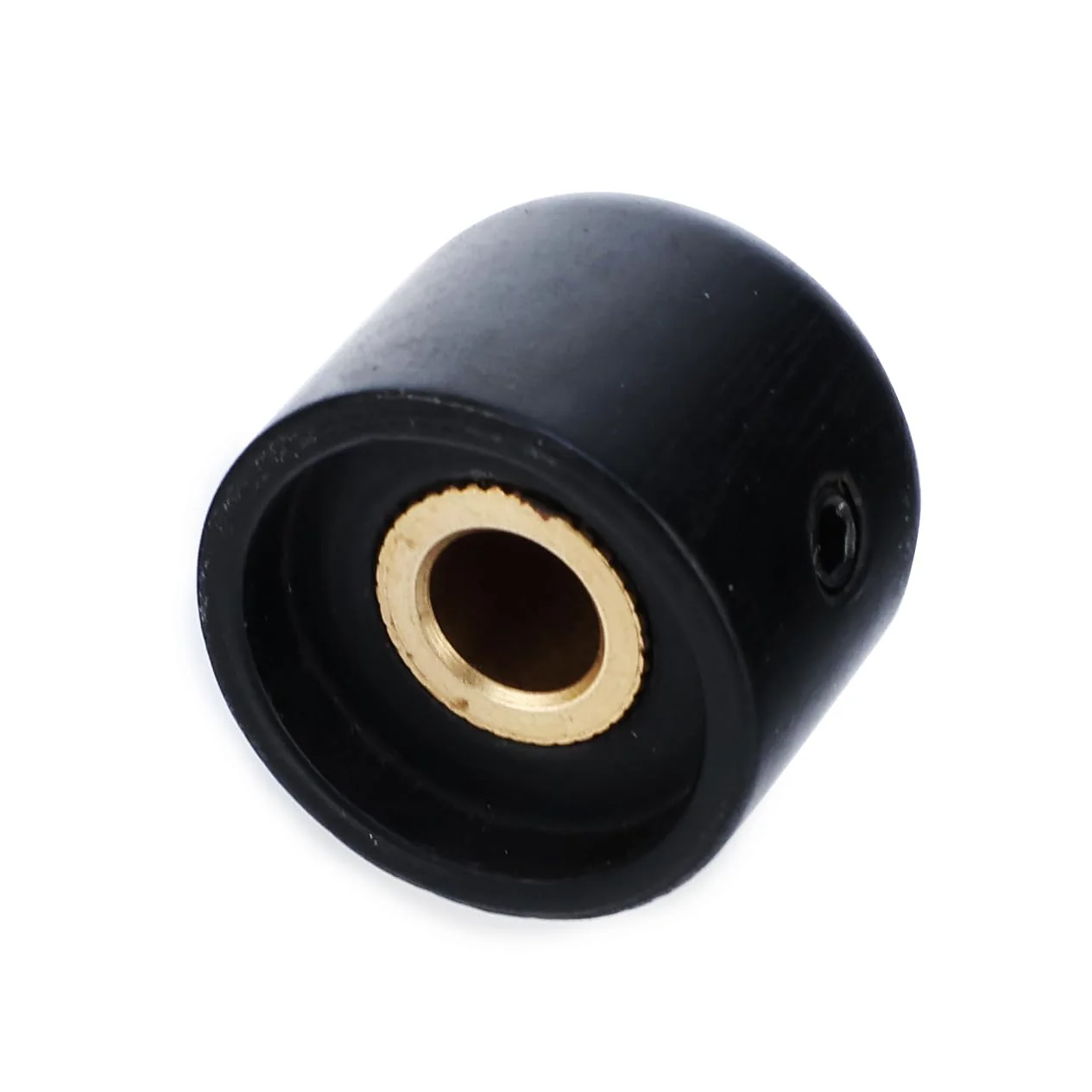 3Pcs Ebony Electric Guitar Volume Tone Knobs with Brass Hole Wood Bass Guitar Control Knobs Compatible with Fender Strat Telecaster Jazz Les Paul Guitar Replacement Parts (Ebony Natural Color) 3 Piece Ebony-6.0 - Image 8