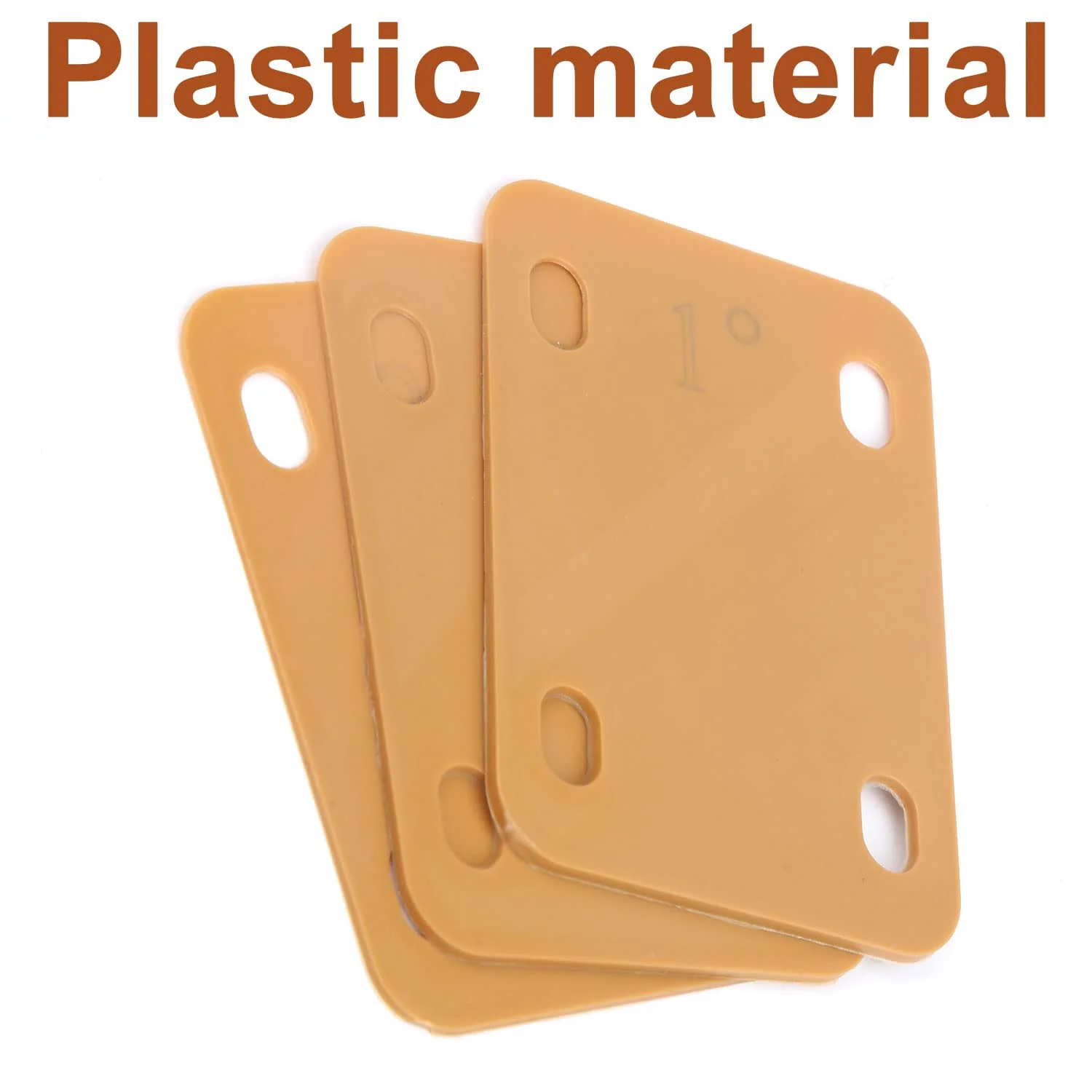 3pcs Guitar Neck Shims, Plastic Guitar Neck Plate for Guitar Neck Protection with 3 Taper 0.25°, 0.5° and 1° Guitar Neck Gasket for Bass Electric Guitar Neck Protection and Repair (Khaki) - Image 3