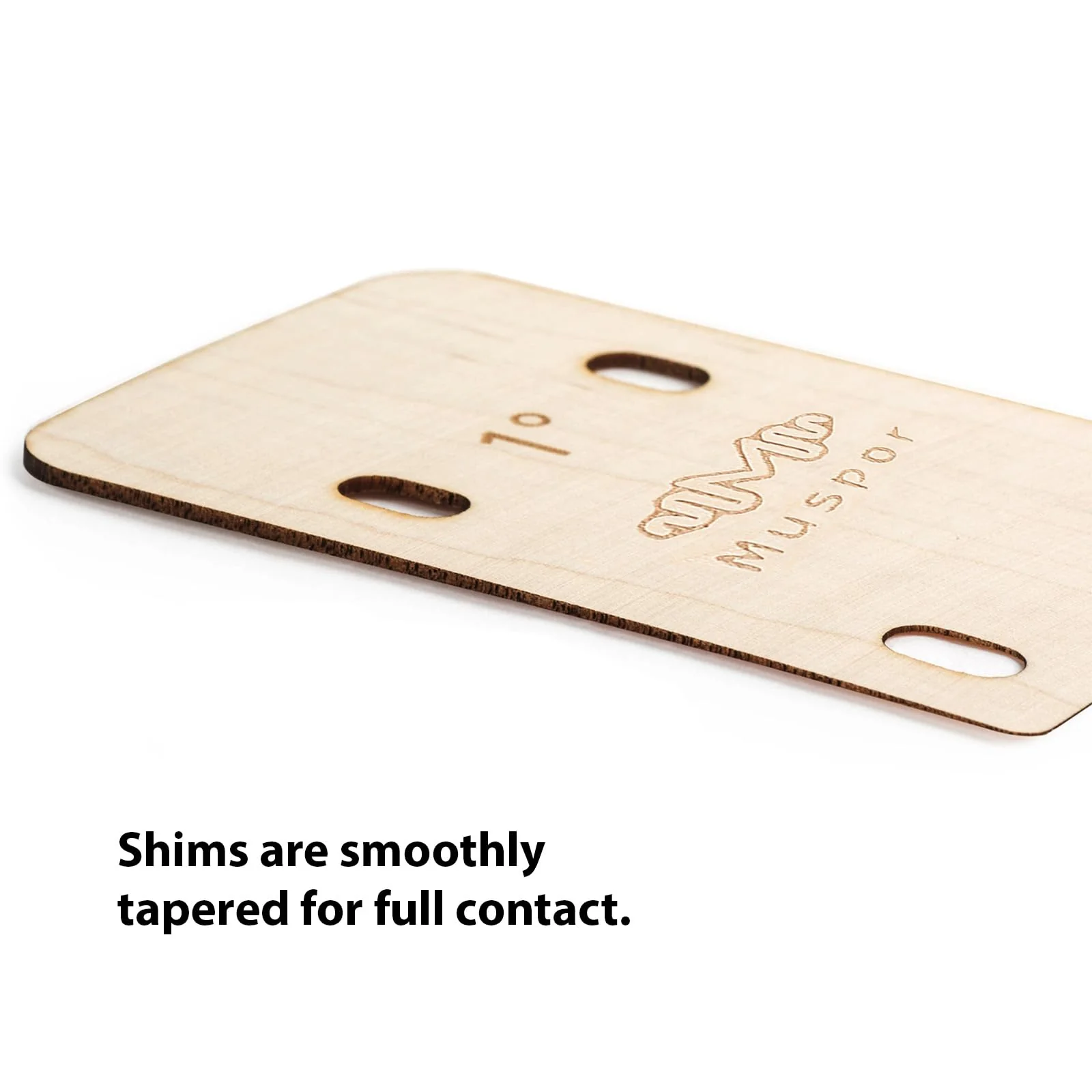 3pcs Guitar Neck Shims Portable Bass Neck Plate Tool Solid Maple Wood Guitar Neck Shim Protection 0.25/0.5/1 Degree Guitar Neck Plate Tool for Guitar Bass Repairment, Shaped - Image 3