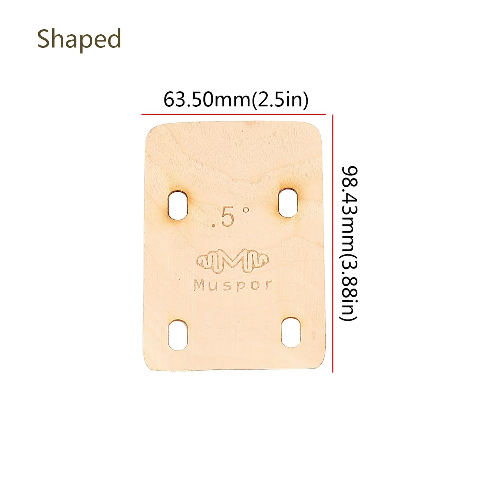 3pcs Guitar Neck Shims Portable Bass Neck Plate Tool Solid Maple Wood Guitar Neck Shim Protection 0.25/0.5/1 Degree Guitar Neck Plate Tool for Guitar Bass Repairment, Shaped - Image 4
